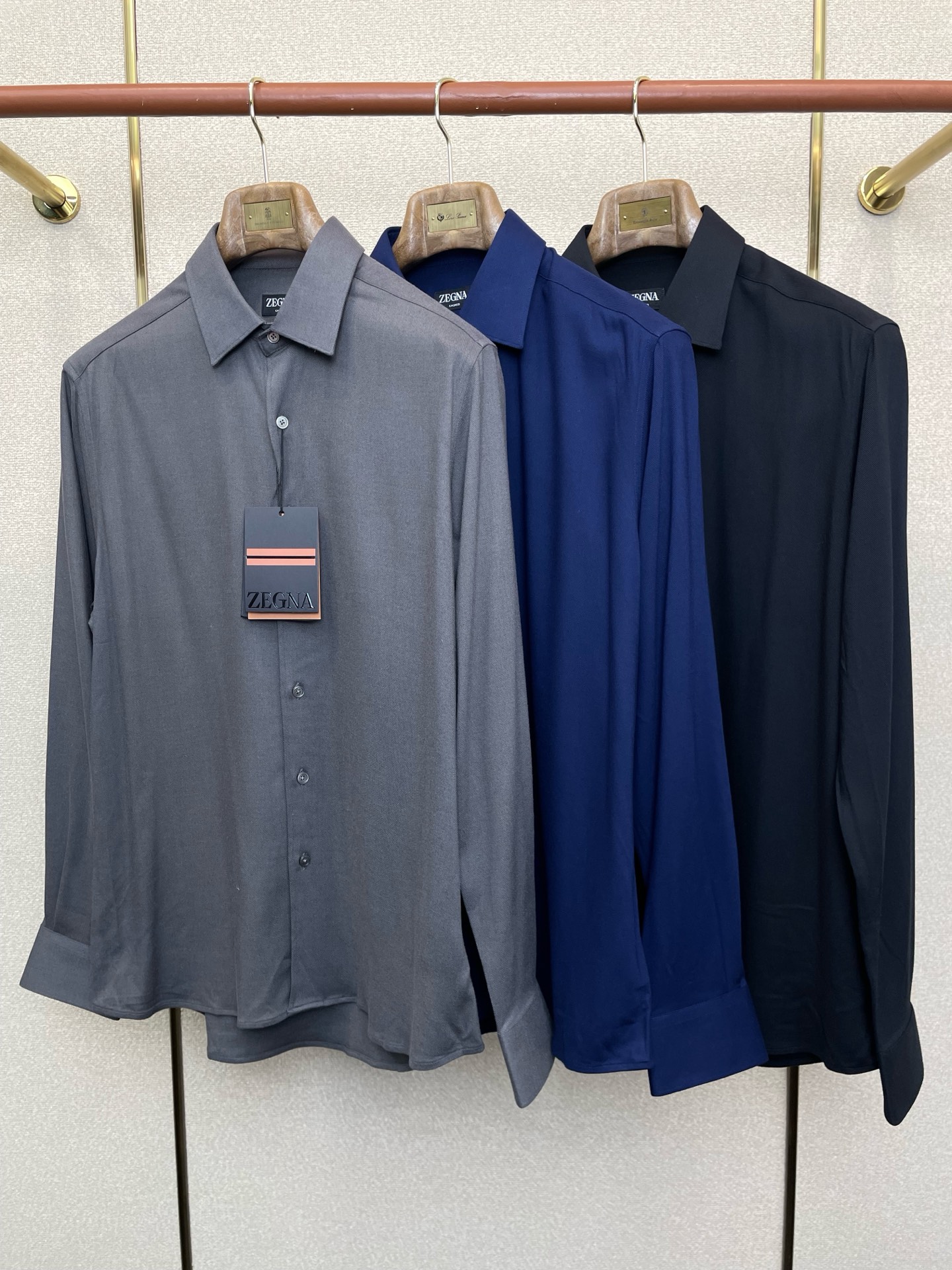 。ZEGNA杰尼亚💥砸锅卖铁都要上的新款！新款原单男士休闲衬衫 高端定制 高端版本 时尚百搭爆款⚠️⚠️