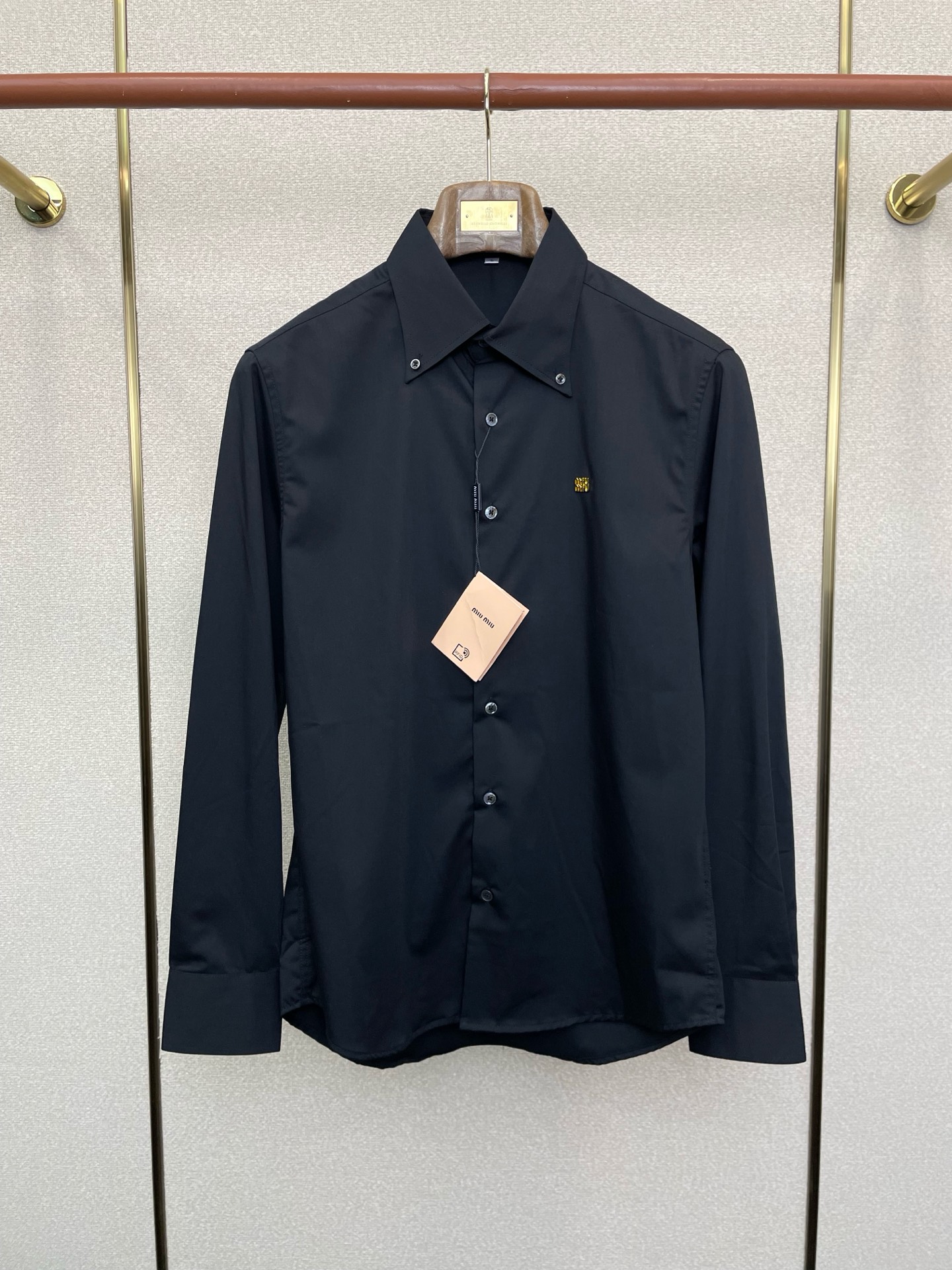 支持跨年售后！。Miumiu谬谬💥独家专供新款原单男士休闲长袖衬衫 高端定制 高端版本 时尚百搭爆款⚠️