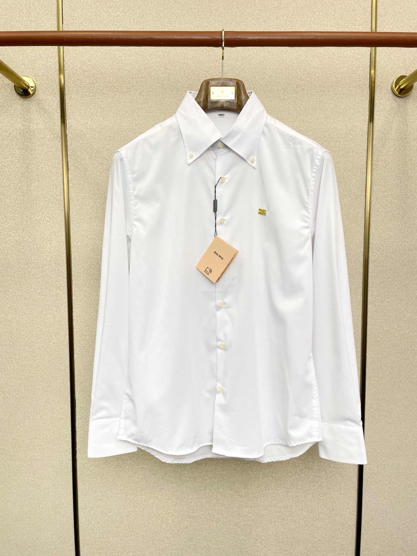 支持跨年售后！。Miumiu谬谬💥独家专供新款原单男士休闲长袖衬衫 高端定制 高端版本 时尚百搭爆款⚠️