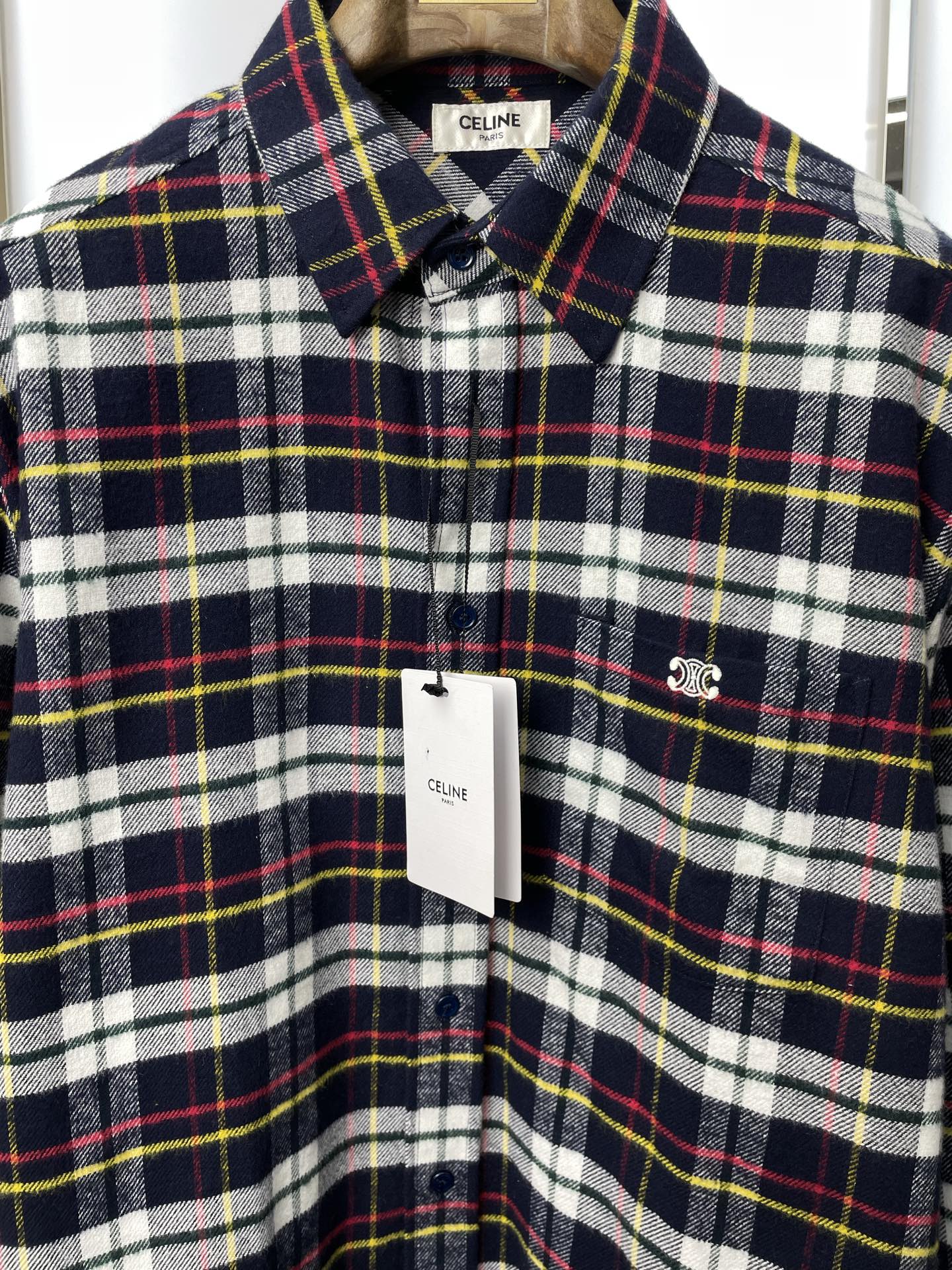 。CELINE赛琳💥砸锅卖铁都要上的新款！最新时尚衬衫 羊毛宽松衬衫 经典设计与颜值爆棚的外套 品质更是