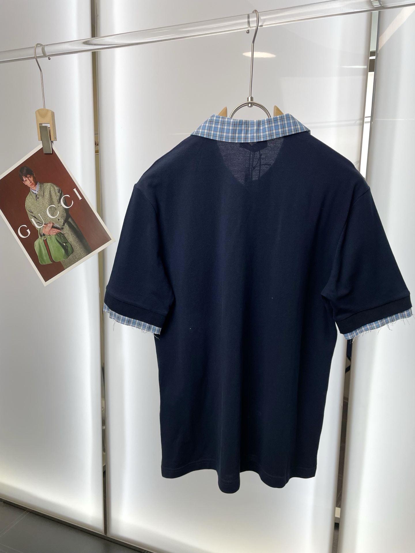 。Miumiu谬谬💥砸锅卖铁都要上的新款！新款原单男士休闲短袖 假两件翻领短袖 高端定制 高端版本 时尚