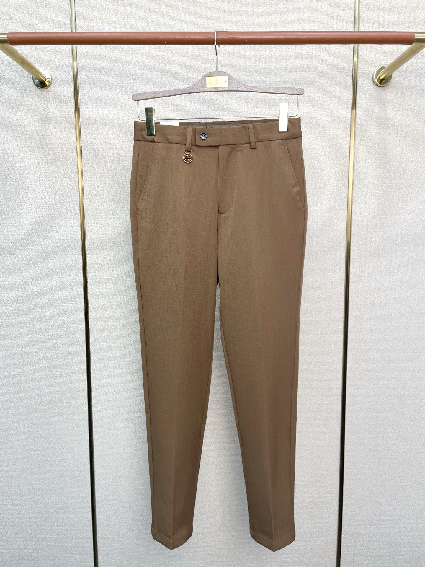 支持跨年售后！。Gucci古驰💥独家专供新款休闲西裤 高端版本！专柜定制面料 透气舒适度高，细节无可挑剔