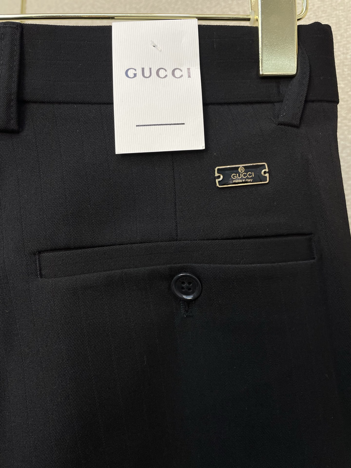 支持跨年售后！。Gucci古驰💥独家专供新款休闲西裤 高端版本！专柜定制面料 透气舒适度高，细节无可挑剔