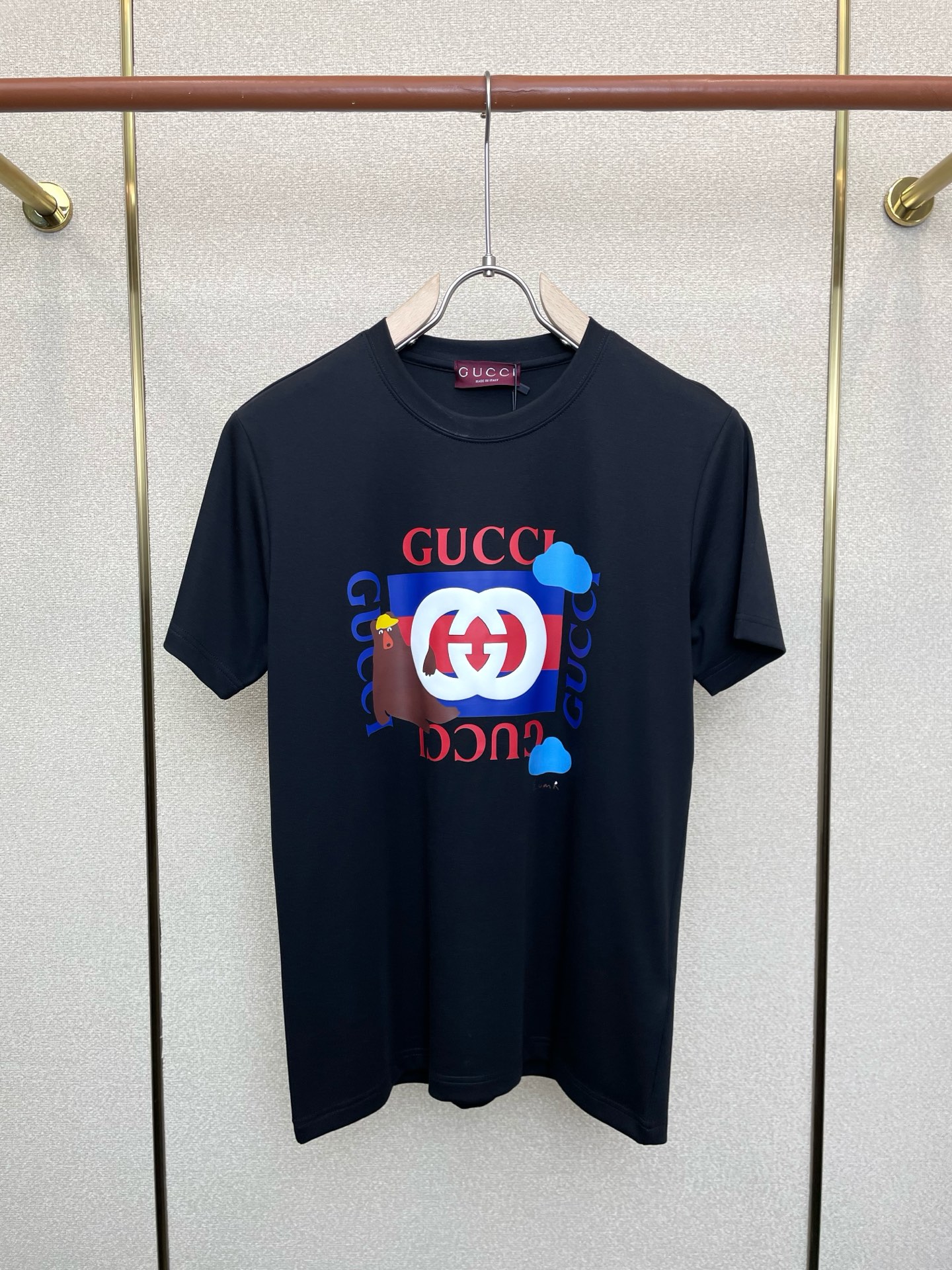 。Gucci古驰💥独家专供新款原单男士休闲短袖 高端定制 高端版本 时尚百搭爆款⚠️⚠️✨✨进口面料 手