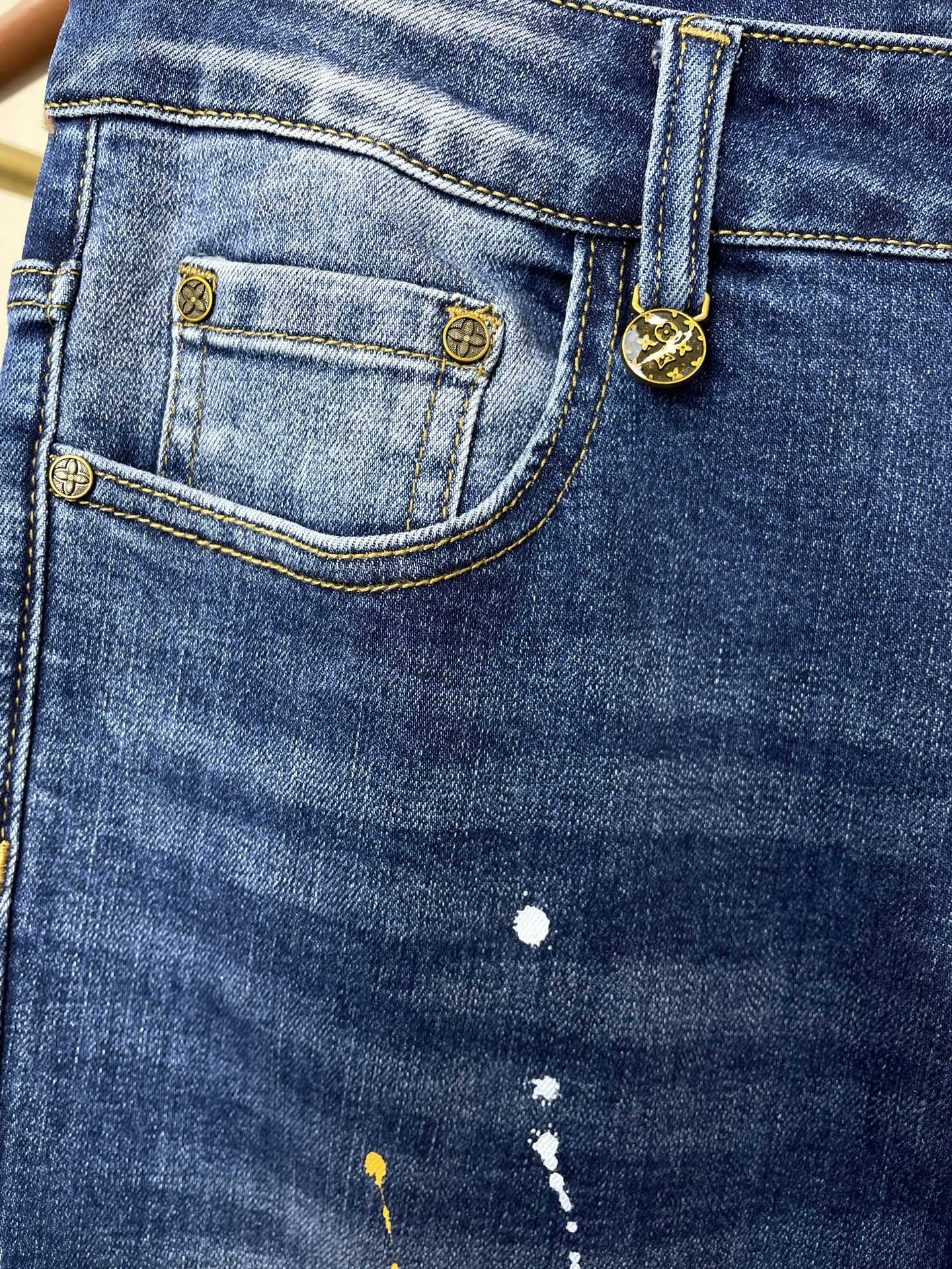 支持跨年售后！。Louis Vuitton路易威登💥独家专供新款休闲牛仔裤👖高端版本！专柜定制面料 透气