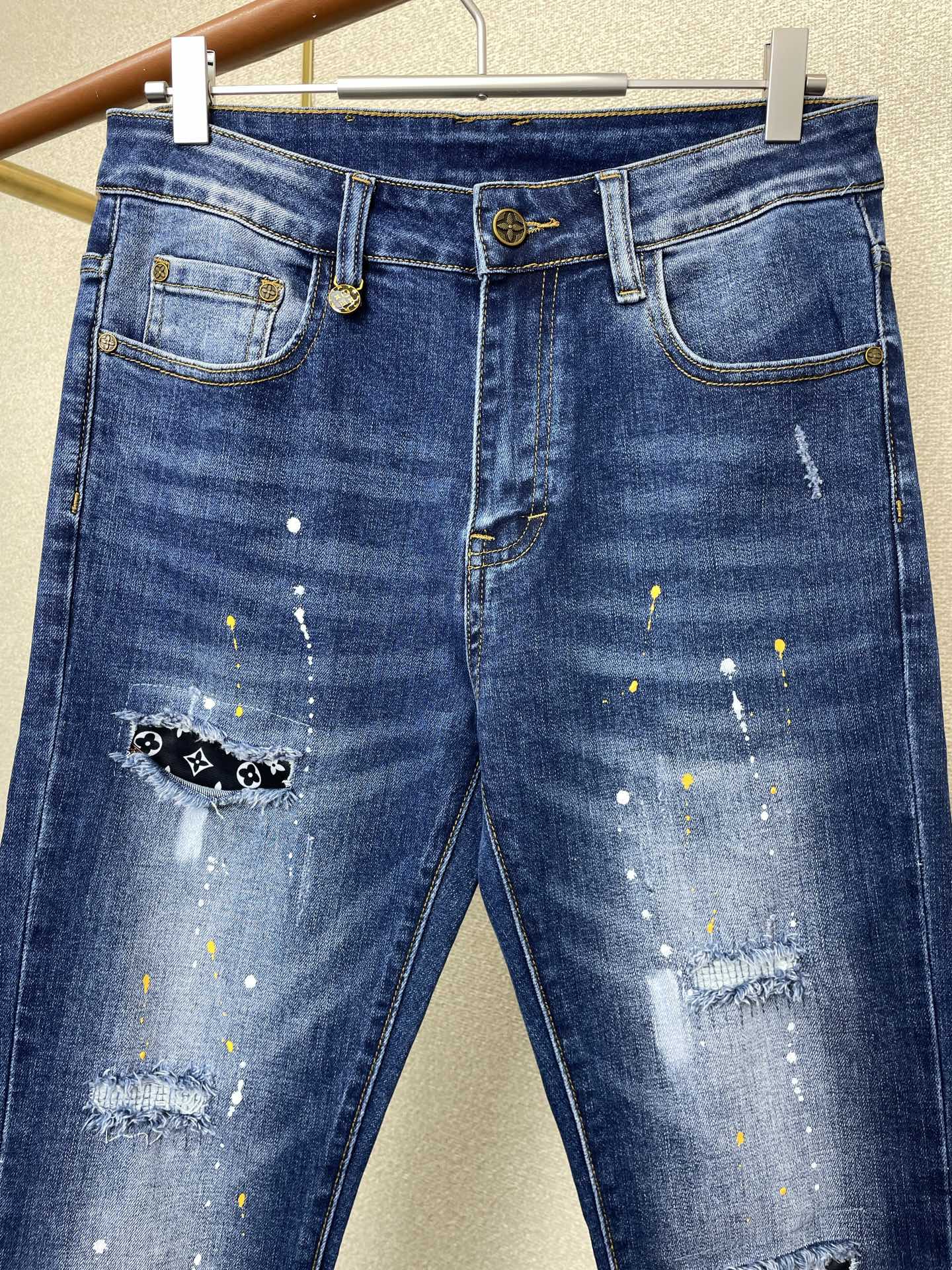 支持跨年售后！。Louis Vuitton路易威登💥独家专供新款休闲牛仔裤👖高端版本！专柜定制面料 透气