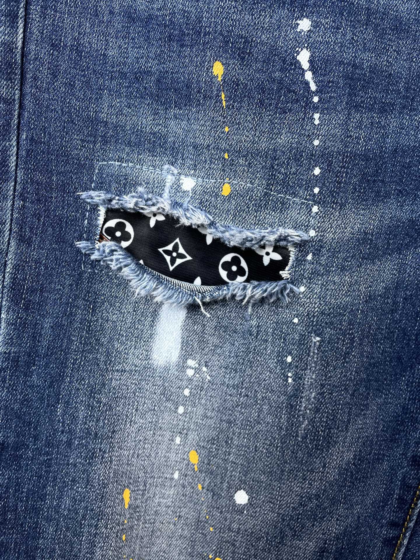 支持跨年售后！。Louis Vuitton路易威登💥独家专供新款休闲牛仔裤👖高端版本！专柜定制面料 透气