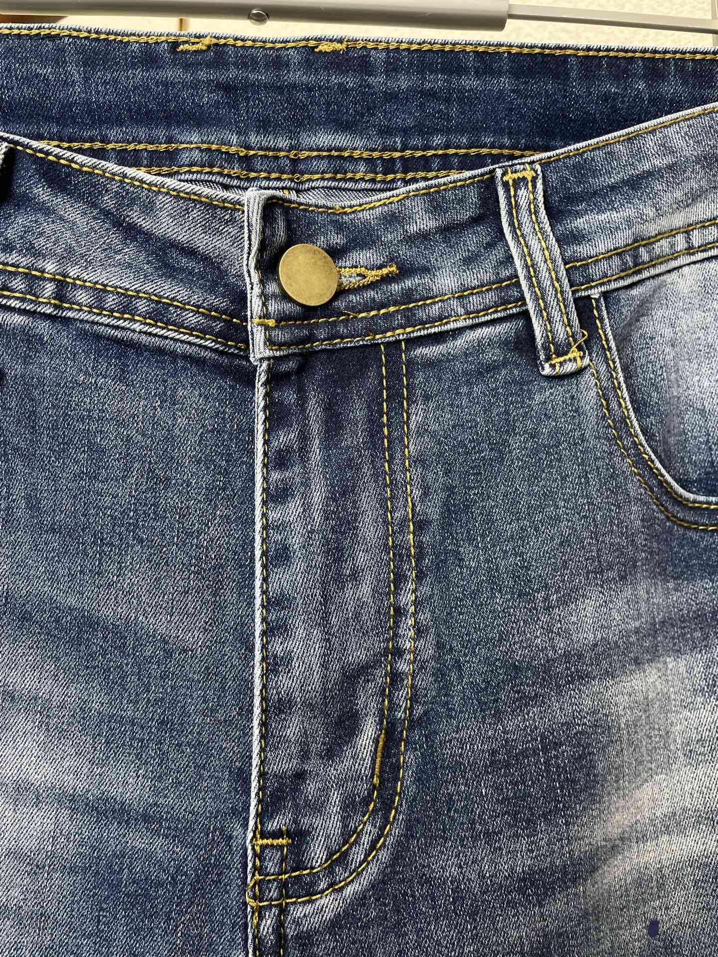 支持跨年售后！。Prada普拉达💥独家专供新款休闲牛仔裤👖高端版本！专柜定制面料 透气舒适度高，细节无可