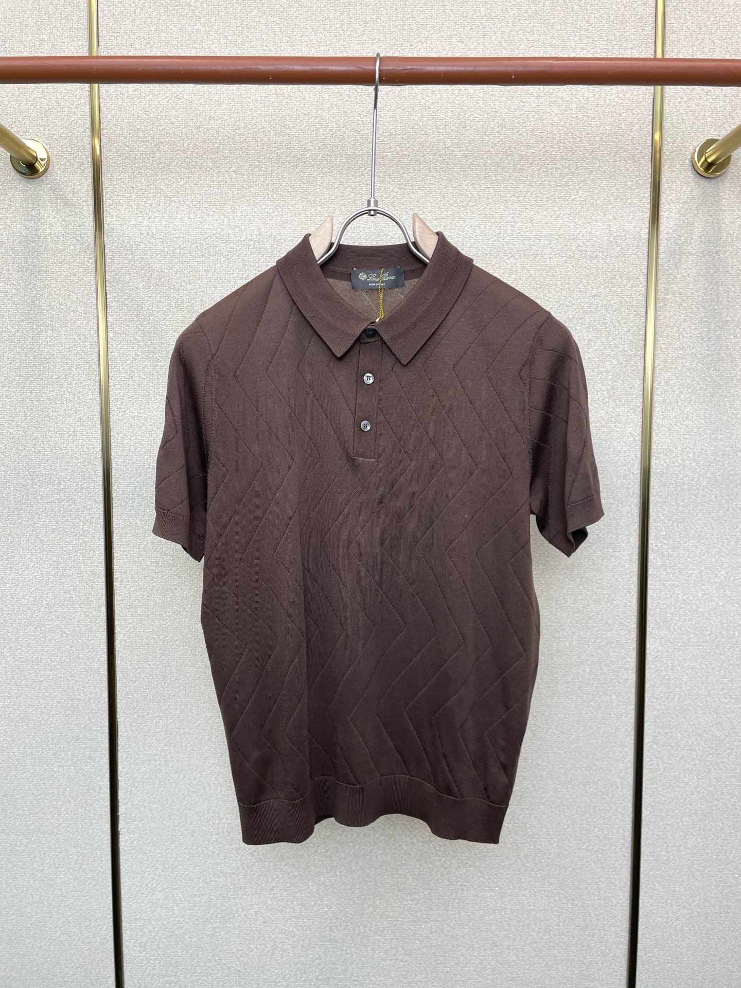 支持跨年售后！。lp🆕-Loro Piana诺悠翩雅💥独家专供新款原单男士休闲短袖 高端定制 高端版本 