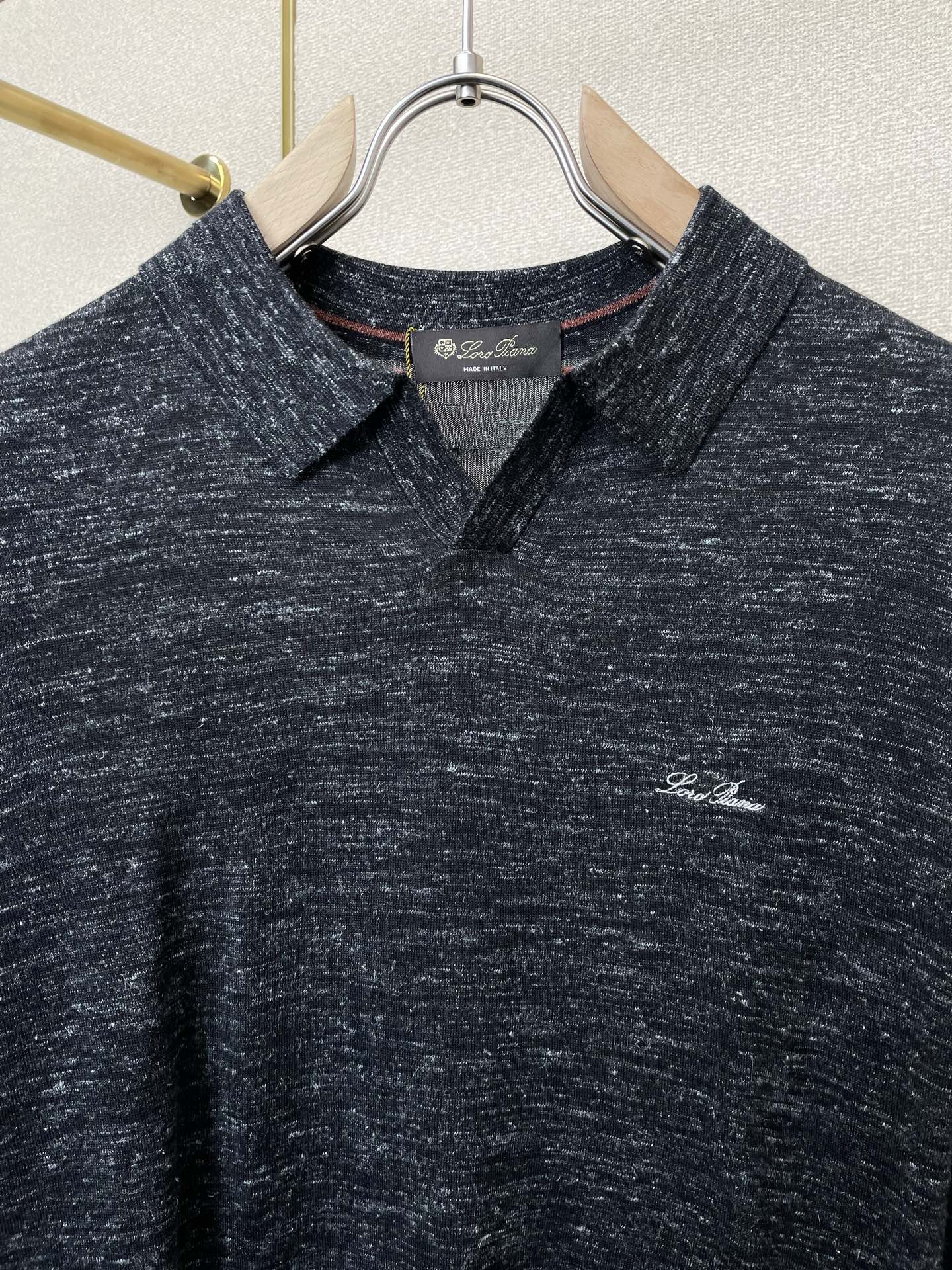 支持跨年售后！。lp🆕-Loro Piana诺悠翩雅💥独家专供新款原单男士休闲短袖 高端定制 高端版本 