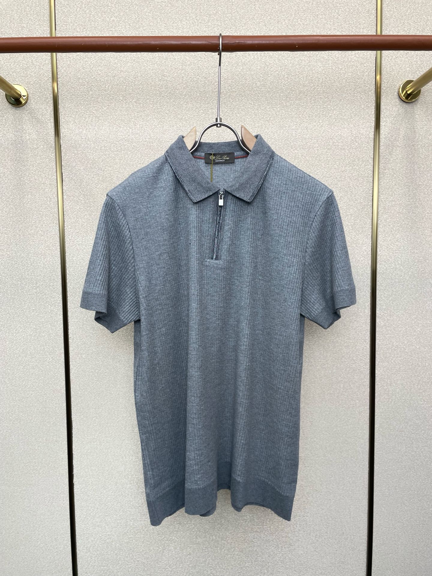 支持跨年售后！。lp🆕-Loro Piana诺悠翩雅💥独家专供新款原单男士休闲短袖 高端定制 高端版本 