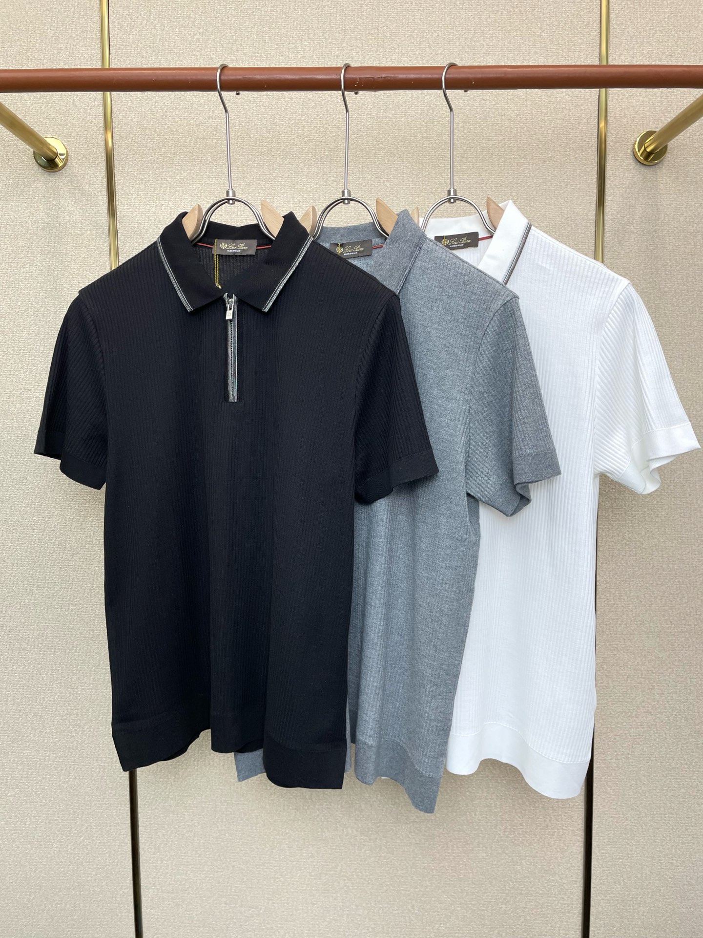 支持跨年售后！。lp🆕-Loro Piana诺悠翩雅💥独家专供新款原单男士休闲短袖 高端定制 高端版本 