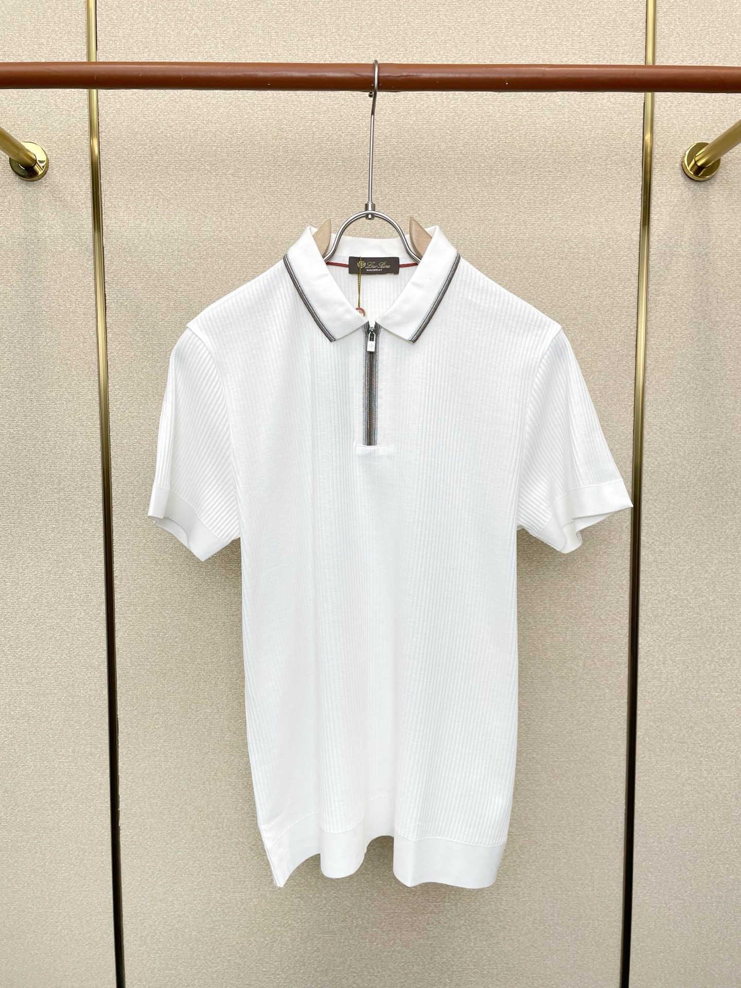 支持跨年售后！。lp🆕-Loro Piana诺悠翩雅💥独家专供新款原单男士休闲短袖 高端定制 高端版本 