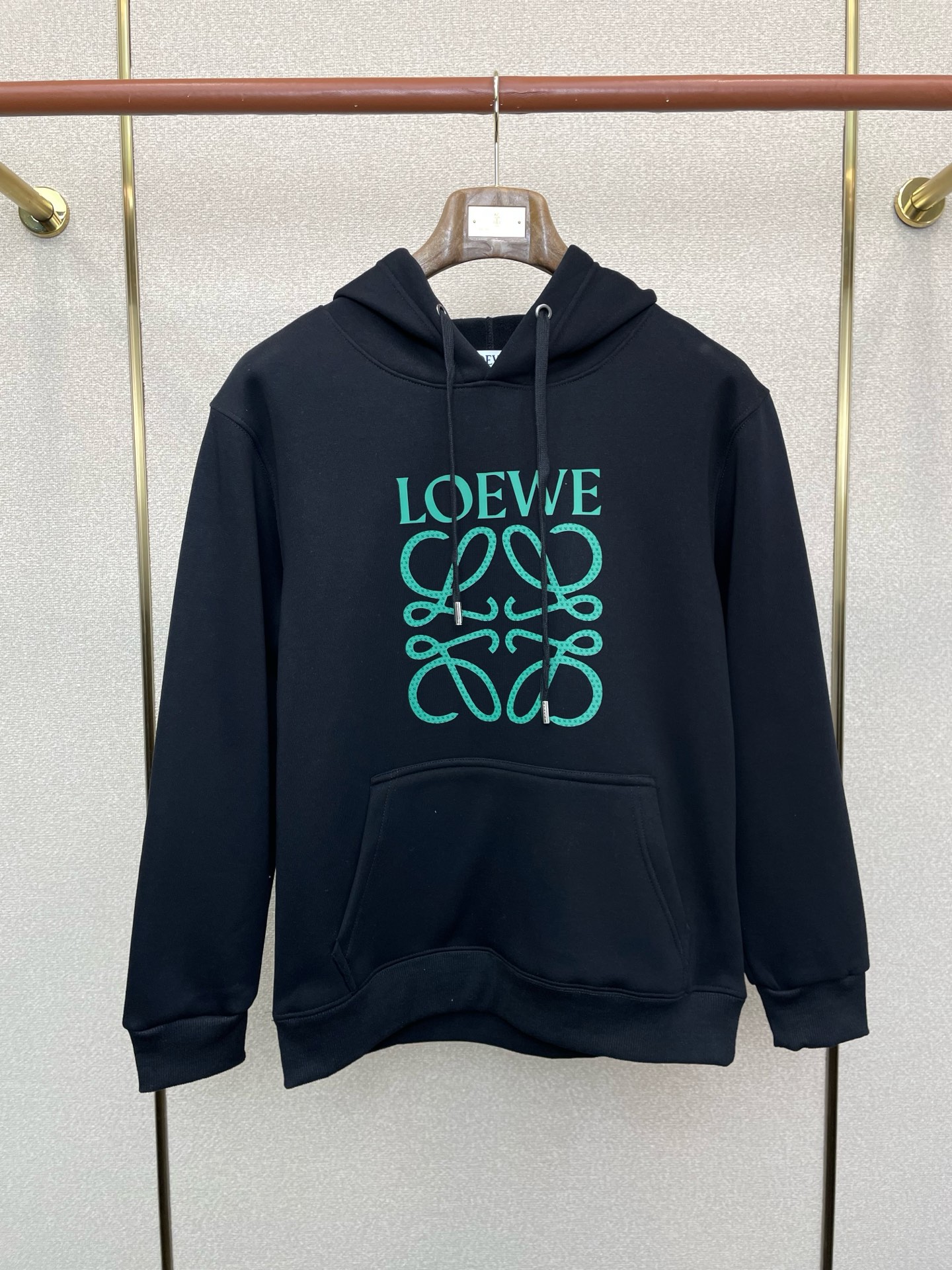 支持跨年售后！。LOEWE罗意威💥独家专供新款原单男士休闲连帽加绒卫衣 高端定制 高端版本 时尚百搭爆款