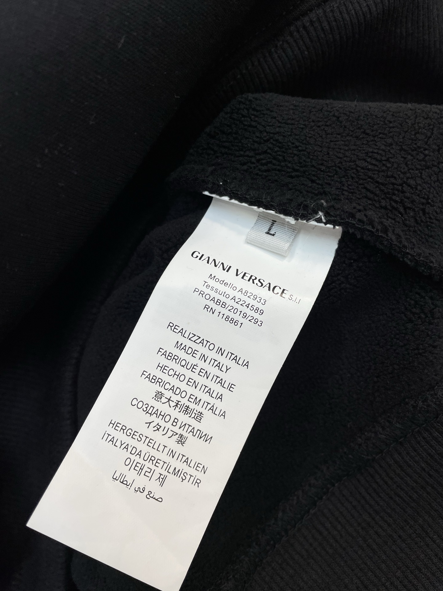 支持跨年售后！。VERSACE范思哲💥独家专供新款原单男士休闲连帽加绒卫衣 高端定制 高端版本 时尚百搭