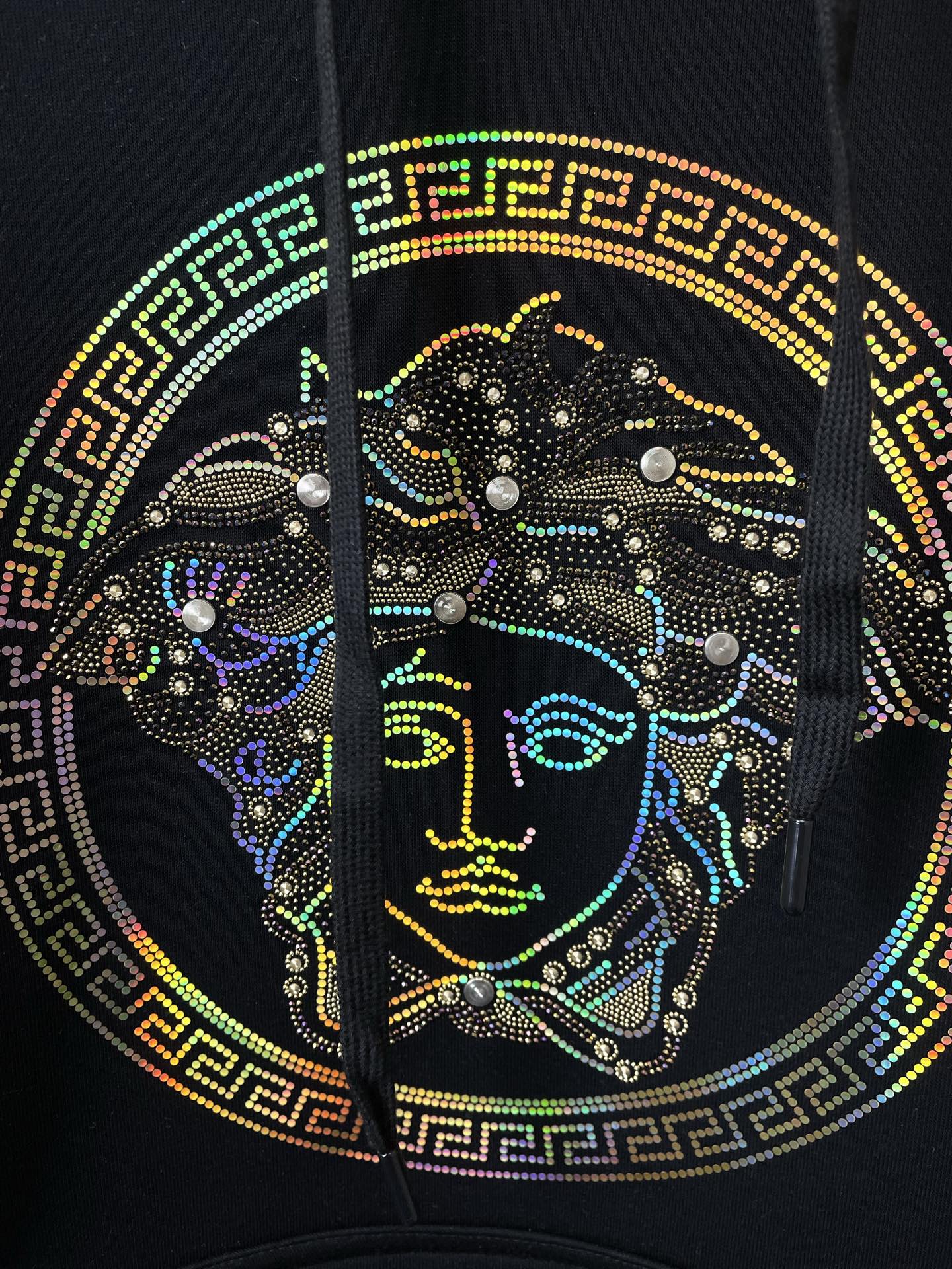 支持跨年售后！。VERSACE范思哲💥独家专供新款原单男士休闲连帽加绒卫衣 高端定制 高端版本 时尚百搭