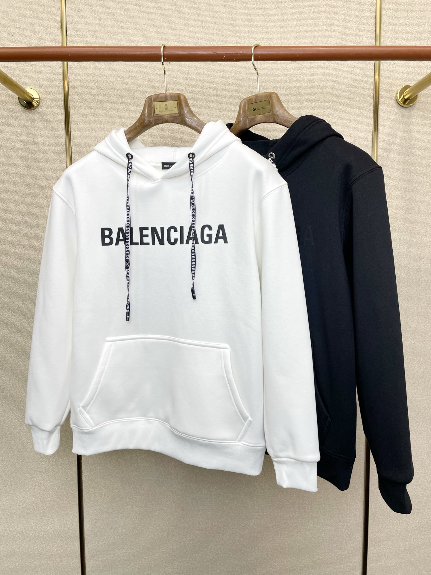 支持跨年售后！。BALENCIAGA巴黎世家💥独家专供新款原单男士休闲连帽加绒卫衣 高端定制 高端版本 