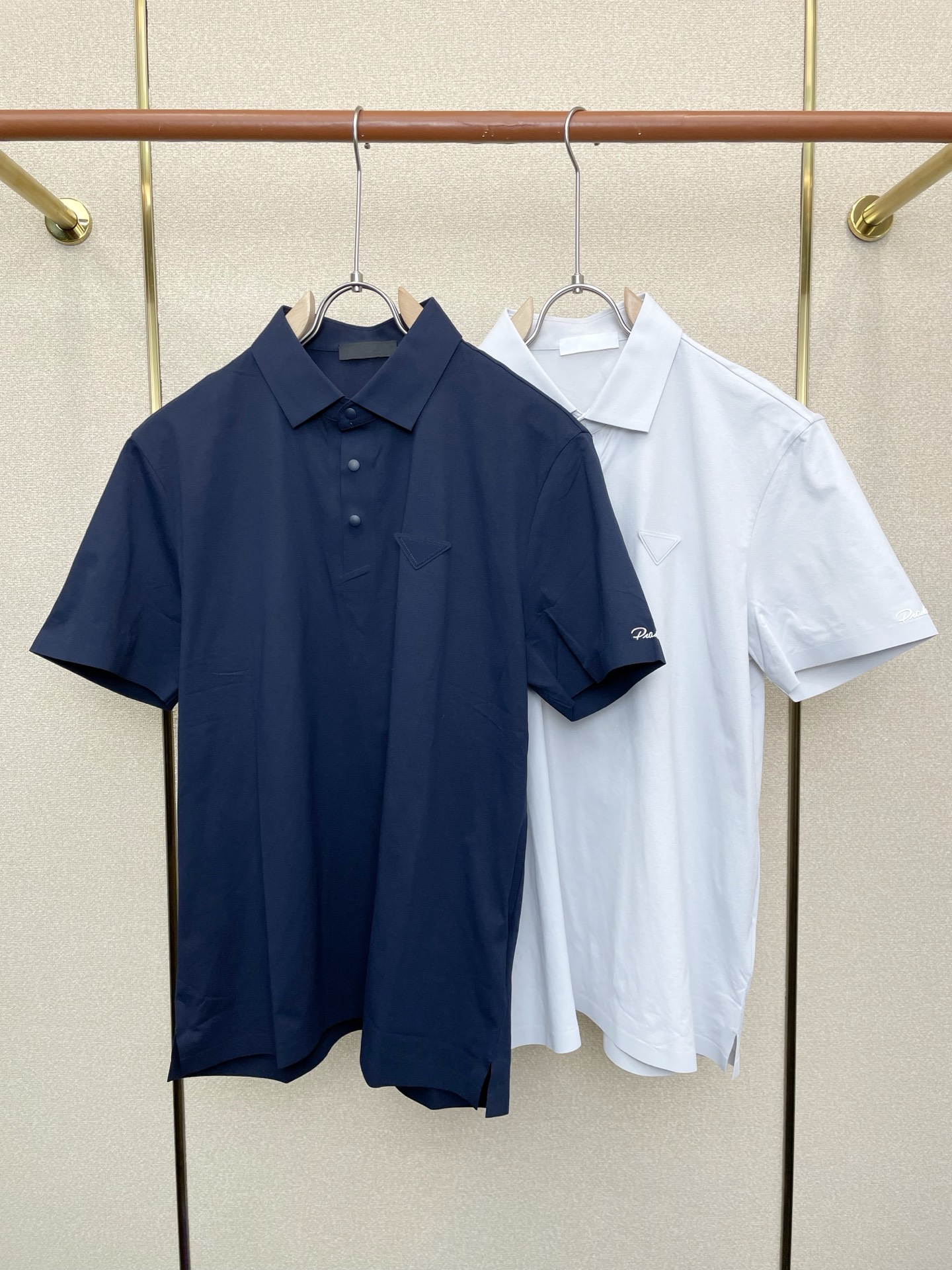 支持跨年售后！。Prada普拉达💥独家专供新款原单男士休闲短袖 高端定制 高版本 时尚百搭爆款⚠️⚠️✨