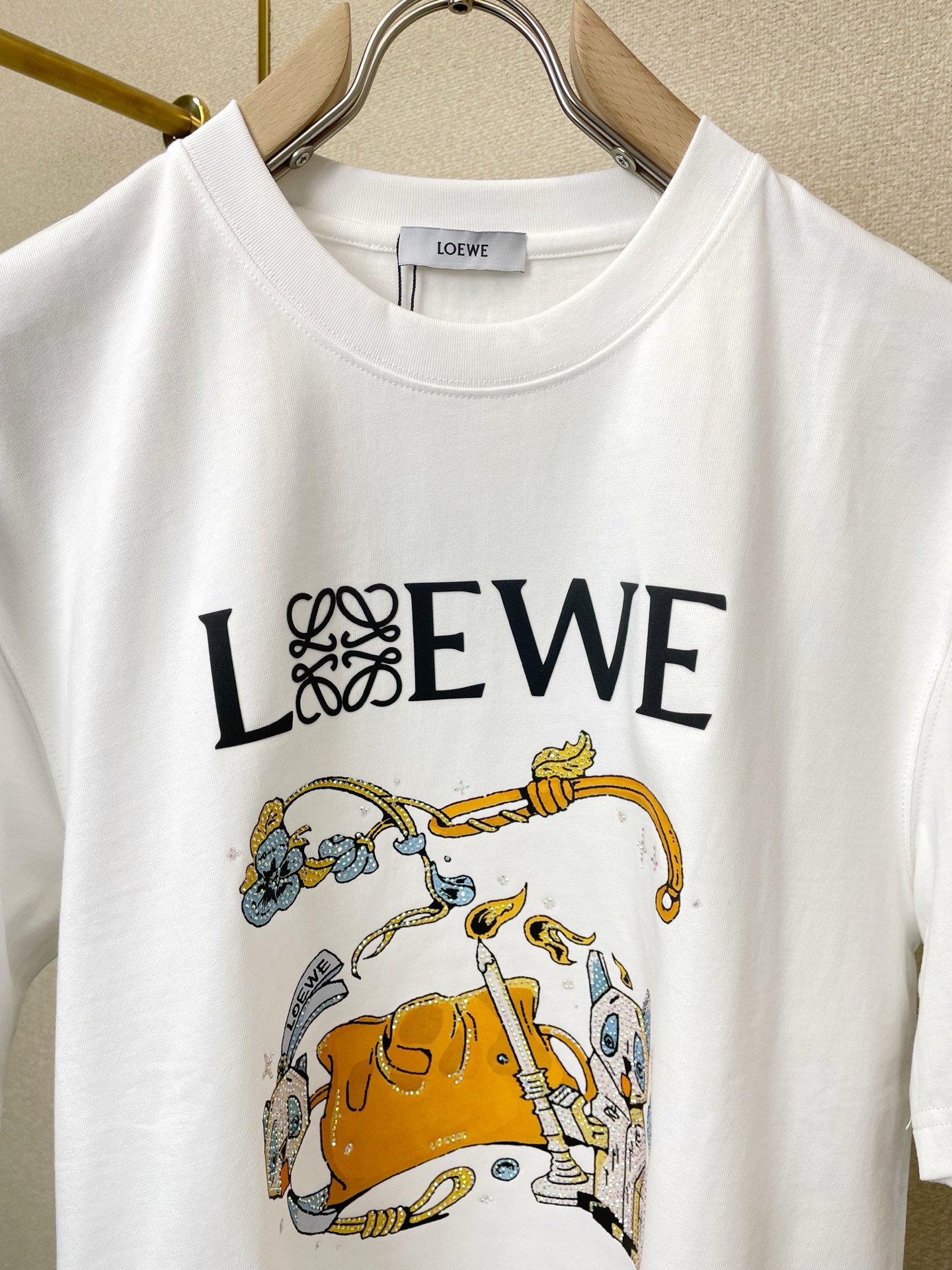 支持跨年售后！。LOEWE罗意威💥独家专供新款原单男士休闲短袖 高端定制 高端版本 时尚百搭爆款⚠️⚠️