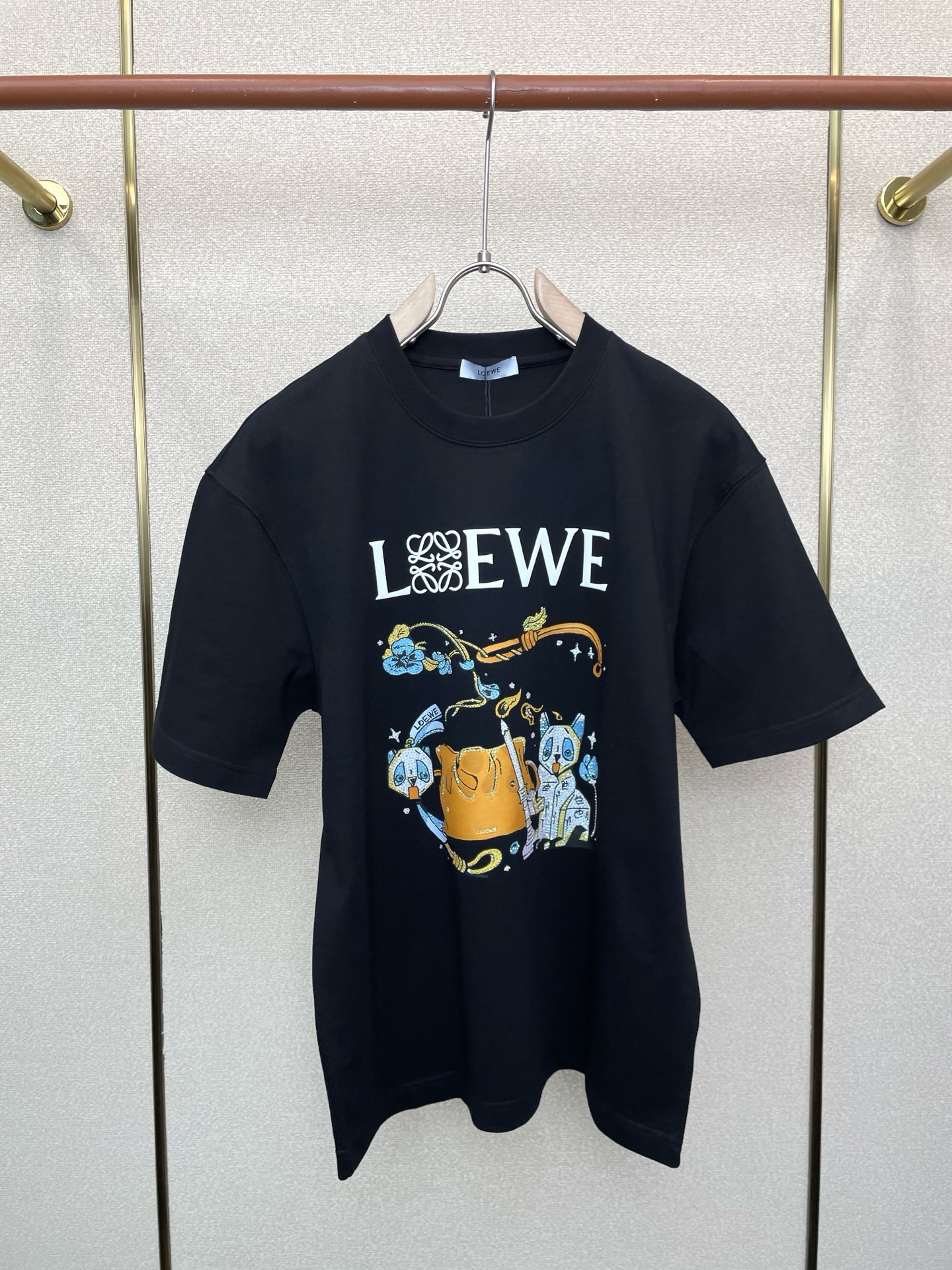 支持跨年售后！。LOEWE罗意威💥独家专供新款原单男士休闲短袖 高端定制 高端版本 时尚百搭爆款⚠️⚠️