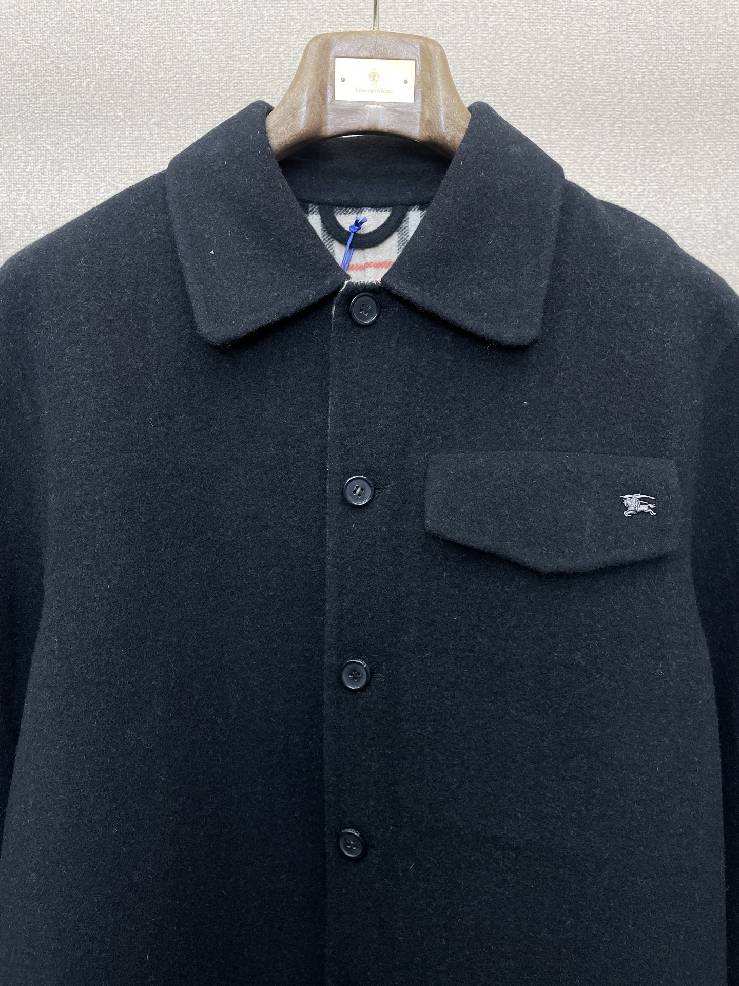 。Burberry巴宝莉💥独家专供新款原单男士休闲呢大衣 羊毛单排扣呢大衣 高端定制 高端版本 时尚百搭