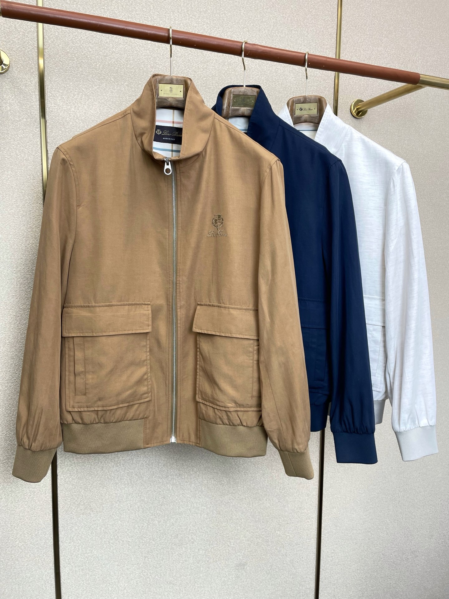 。Loro Piana-Loro Piana诺悠翩雅💥砸锅卖铁都要上的新款新款原单男士休闲立领夹克外套 