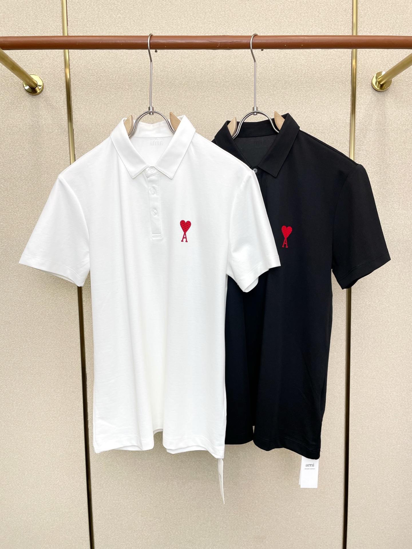 。AMI艾米💥砸锅卖铁都要上的新款新款男士休闲Polo短袖 高端定制 高端版本 时尚百搭爆款⚠️⚠️✨✨