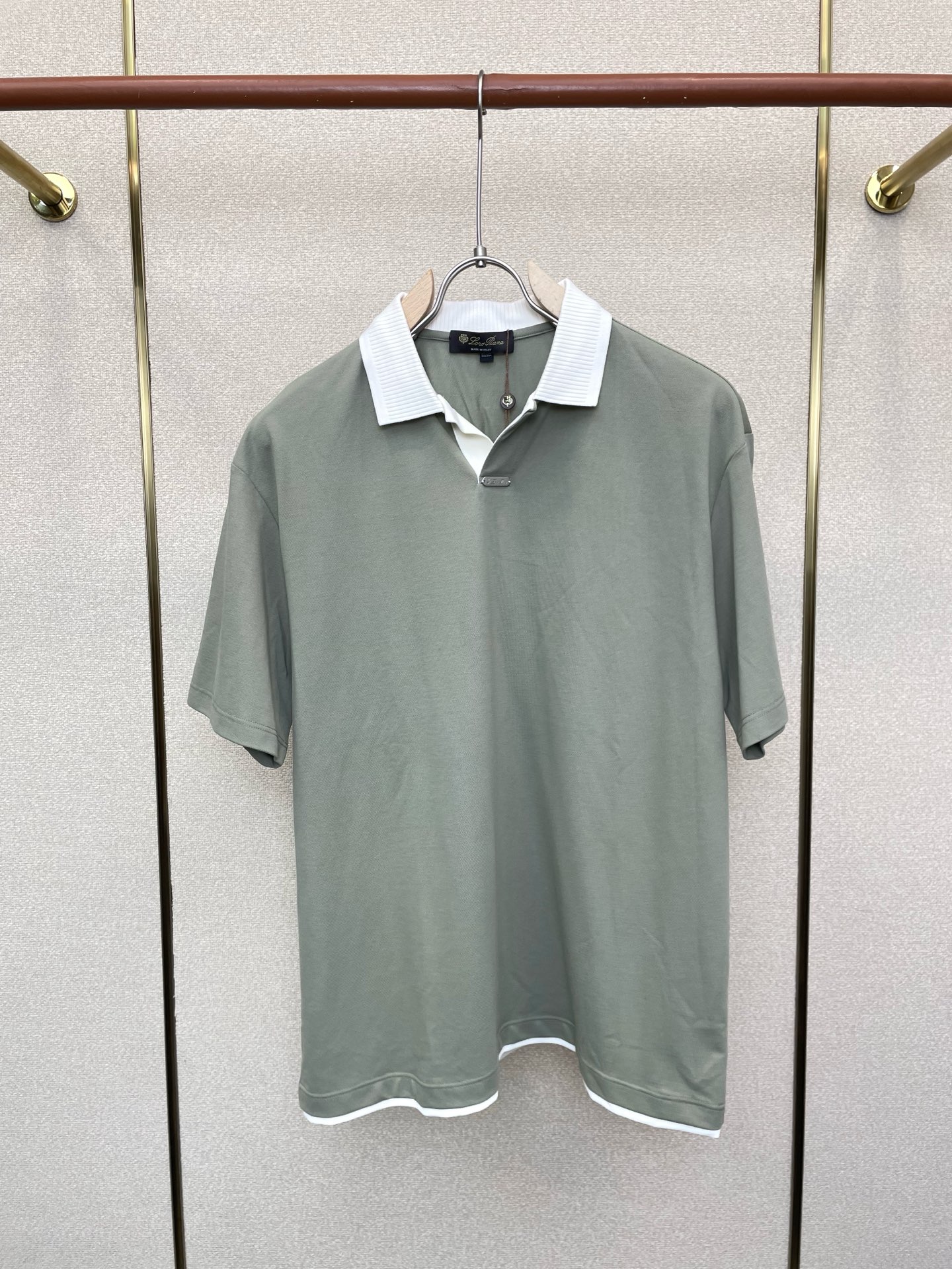 。loro Piana-loro Piana诺悠翩雅💥独家专供新款原单男士休闲短袖 高端定制 高版本 时