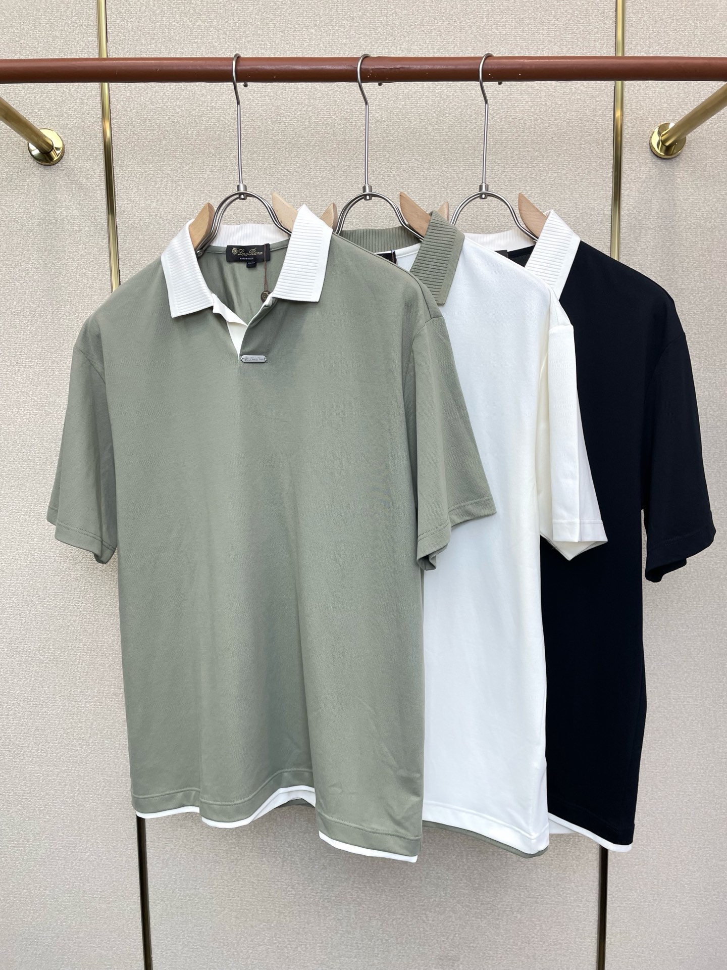 。loro Piana-loro Piana诺悠翩雅💥独家专供新款原单男士休闲短袖 高端定制 高版本 时