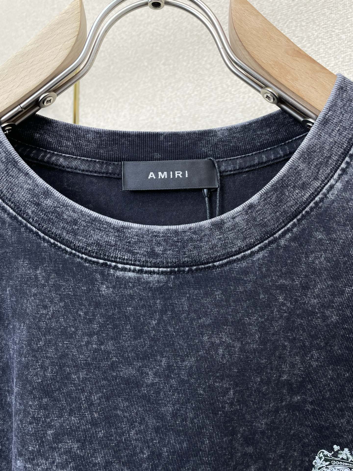 。AMIRI💥独家专供新款原单男士休闲短袖 高端定制 高端版本 时尚百搭爆款⚠️⚠️✨✨进口面料 手感超