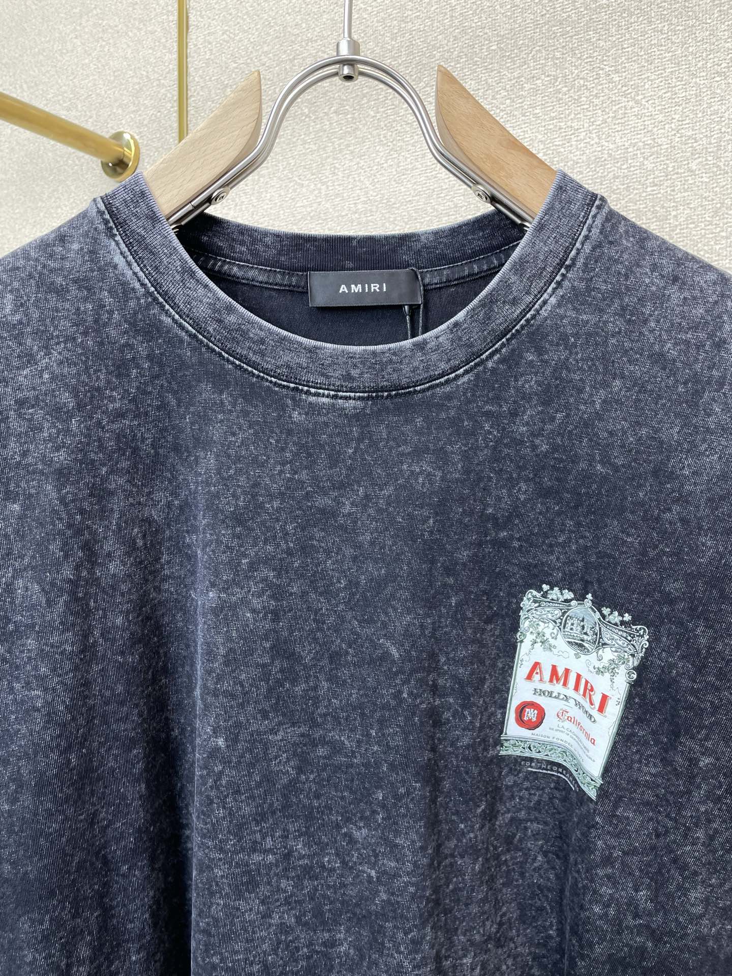 。AMIRI💥独家专供新款原单男士休闲短袖 高端定制 高端版本 时尚百搭爆款⚠️⚠️✨✨进口面料 手感超