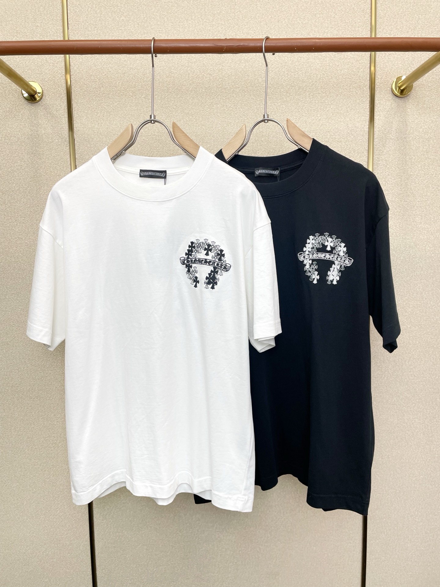 。Chrome hearts克罗心💥独家专供新款原单男士休闲短袖 高端定制 高端版本 时尚百搭爆款⚠️⚠