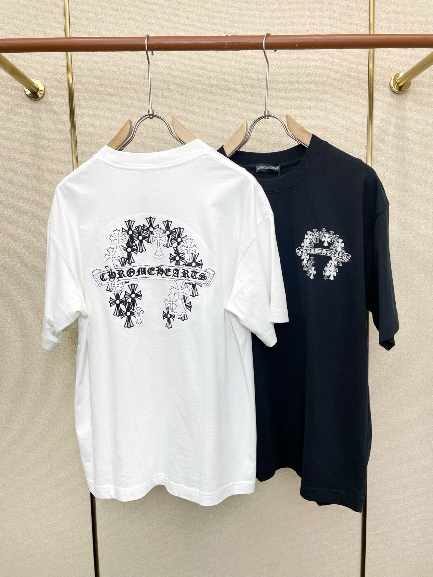 。Chrome hearts克罗心💥独家专供新款原单男士休闲短袖 高端定制 高端版本 时尚百搭爆款⚠️⚠
