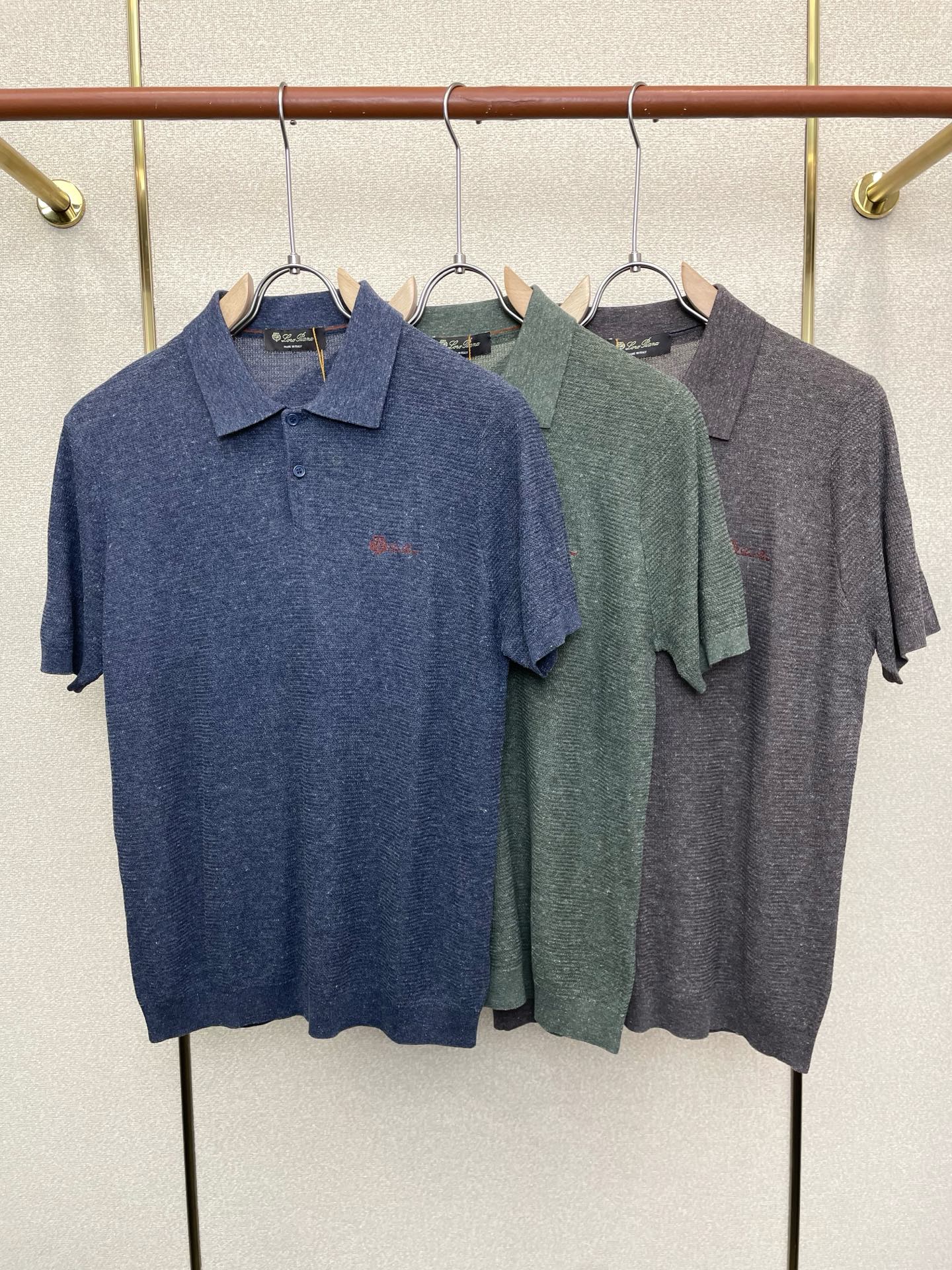 。loro Piana-loro Piana诺悠翩雅💥独家专供新款原单男士休闲短袖 高端定制 高端版本 