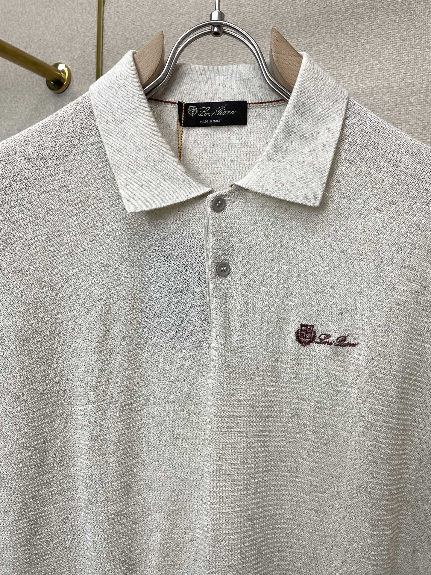 。loro Piana-loro Piana诺悠翩雅💥独家专供新款原单男士休闲短袖 高端定制 高端版本 