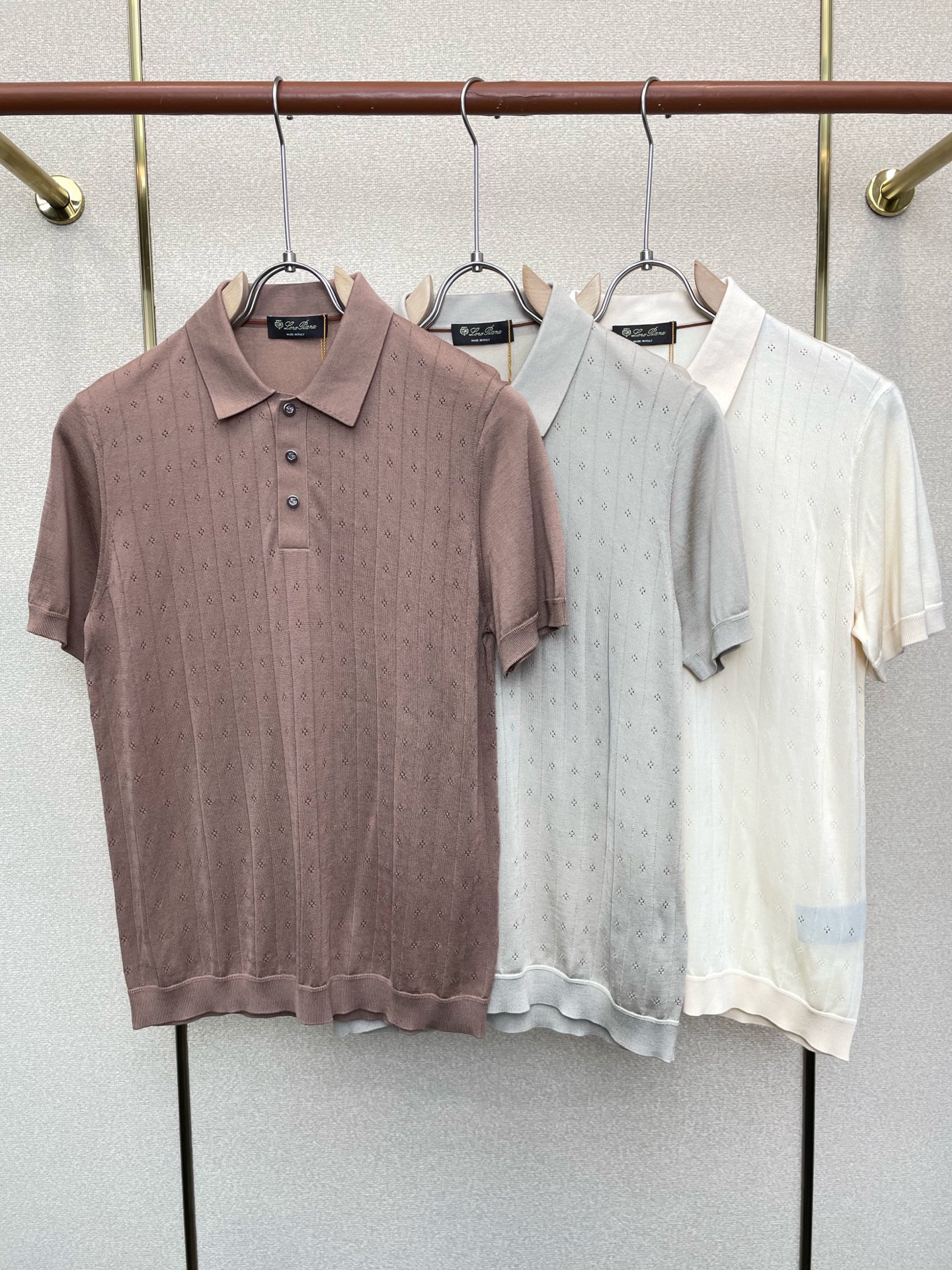 。loro Piana-loro Piana诺悠翩雅💥独家专供新款原单男士休闲短袖 高端定制 高端版本 