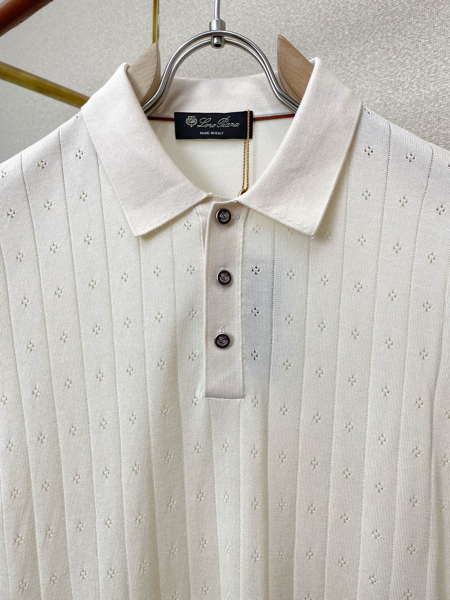 。loro Piana-loro Piana诺悠翩雅💥独家专供新款原单男士休闲短袖 高端定制 高端版本 