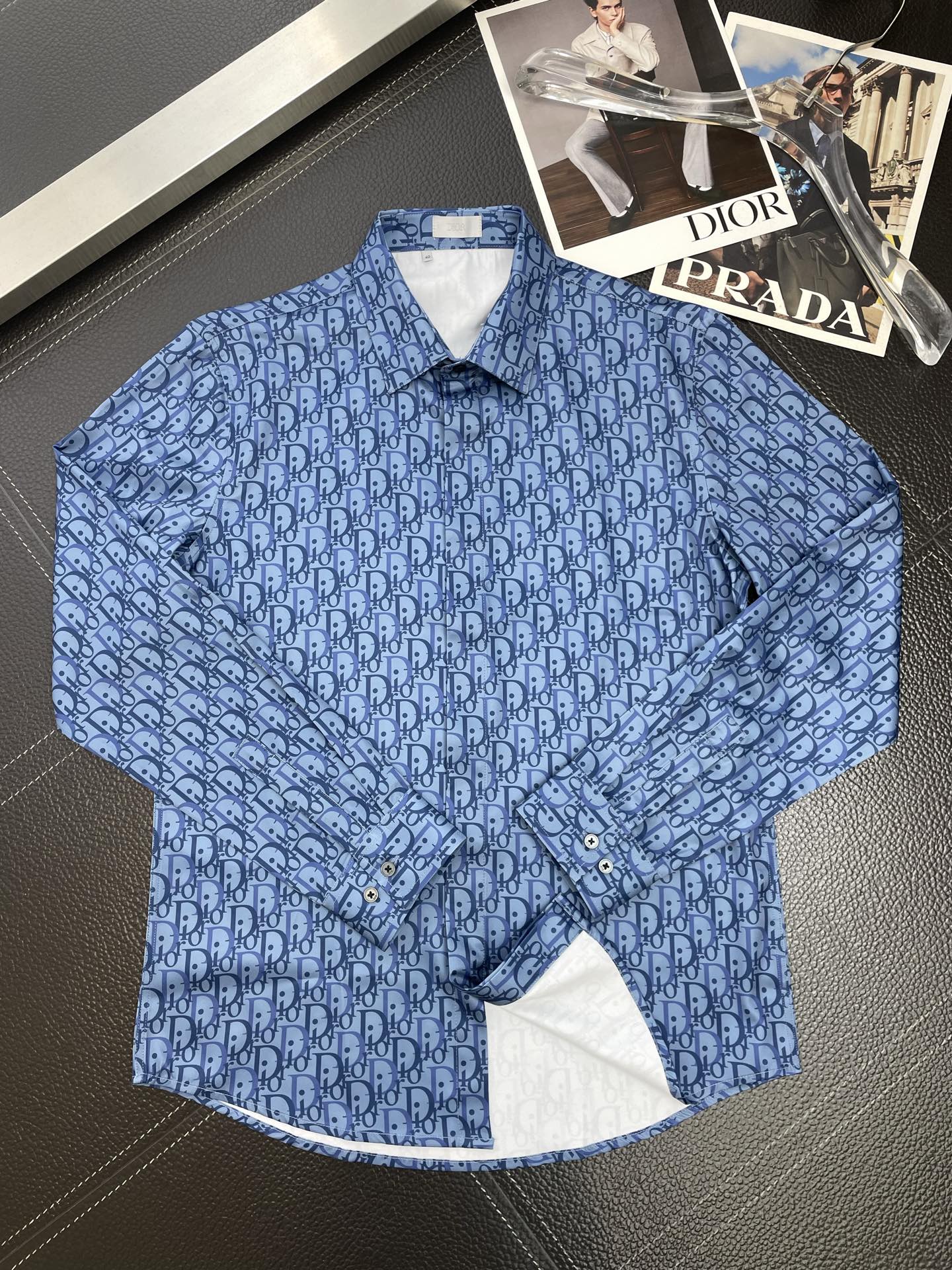 。Dior迪奥💥砸锅卖铁都要上的新款新款男士休闲衬衫 高端定制 高端版本 时尚百搭爆款⚠️⚠️✨✨进口面