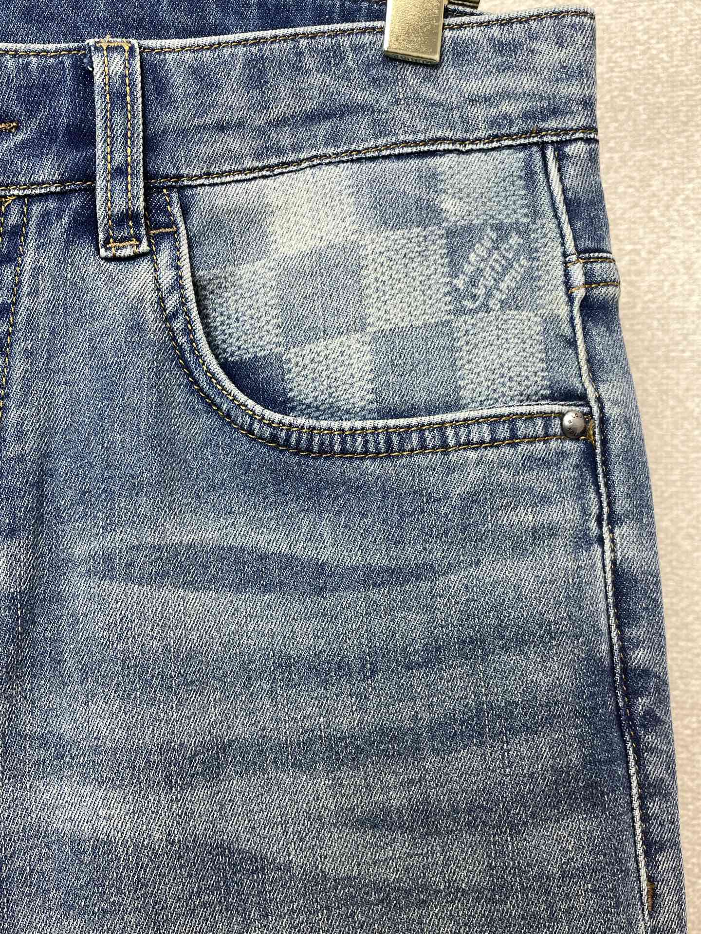 。Louis Vuitton路易威登💥砸锅卖铁都要上的新款新款休闲牛仔裤👖高端版本！专柜定制面料 透气舒