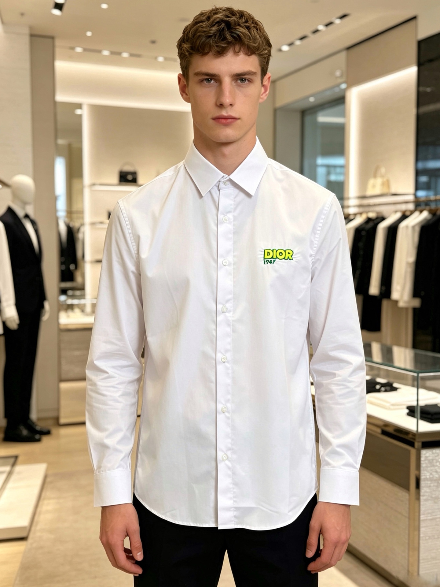 。Dior迪奥💥砸锅卖铁都要上的新款新款男士休闲长袖衬衫 高端定制 高端版本 时尚百搭爆款⚠️⚠️✨✨进