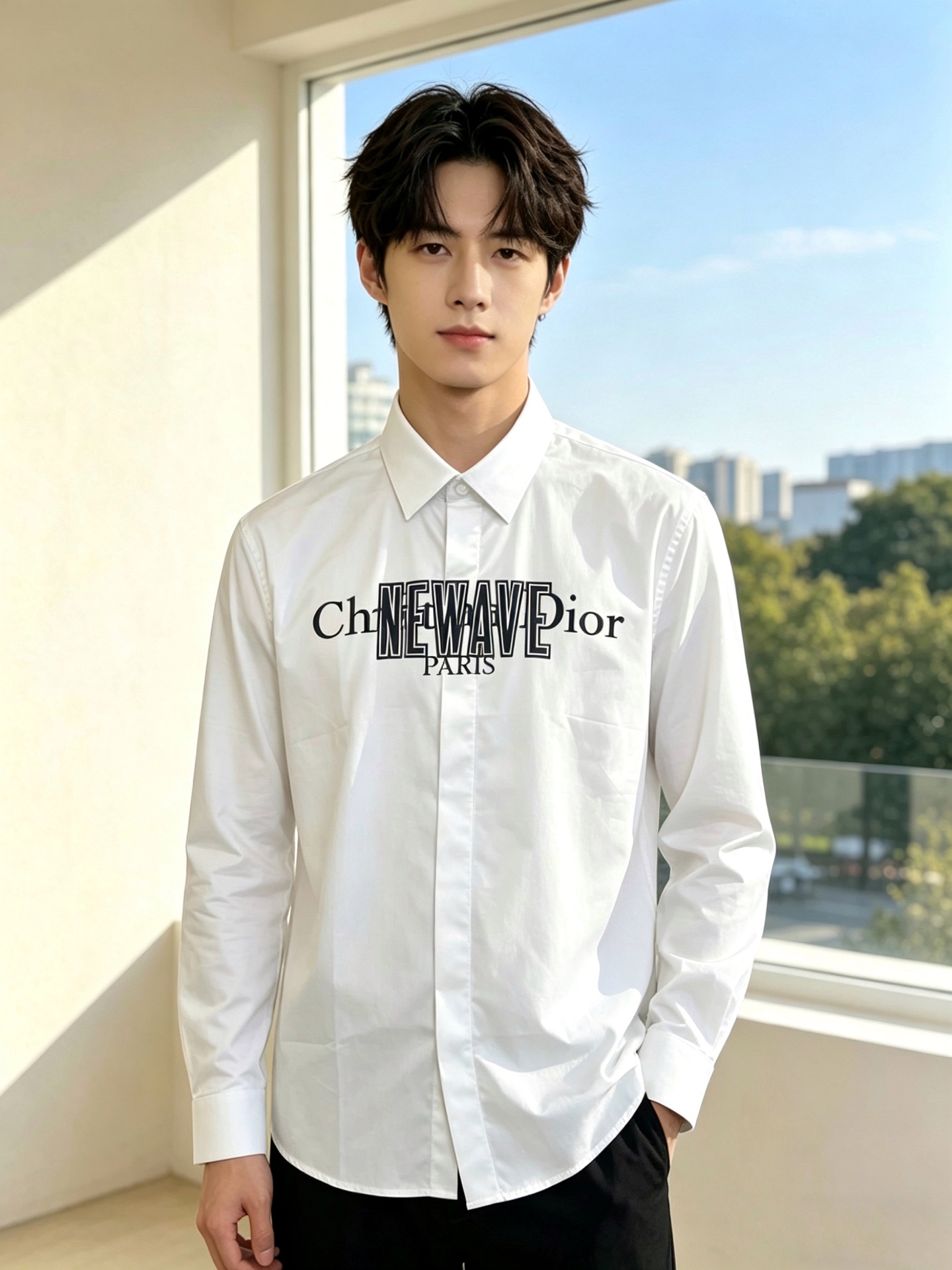 。Dior迪奥💥砸锅卖铁都要上的新款新款男士休闲衬衫 高端定制 高端版本 时尚百搭爆款⚠️⚠️✨✨进口面