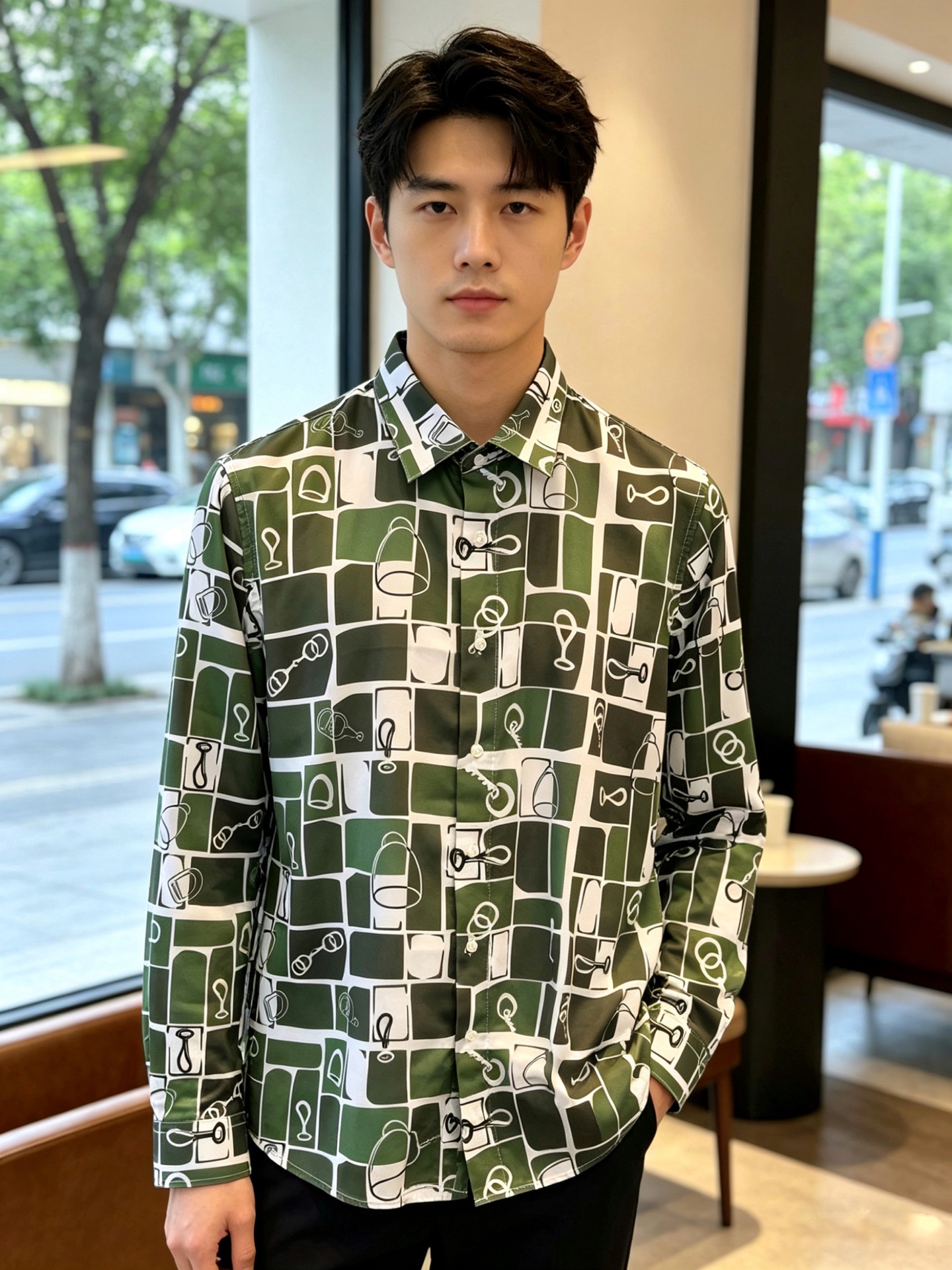 。Hermès爱马仕💥砸锅卖铁都要上的新款新款原单男士休闲长袖衬衫 高端定制 高端版本 时尚百搭爆款⚠️