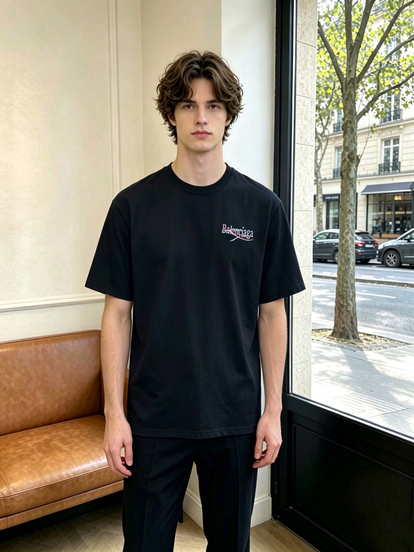 。Balenciaga巴黎世家💥砸锅卖铁都要上的新款新款男士休闲短袖 高端定制 高端版本 时尚百搭爆款⚠