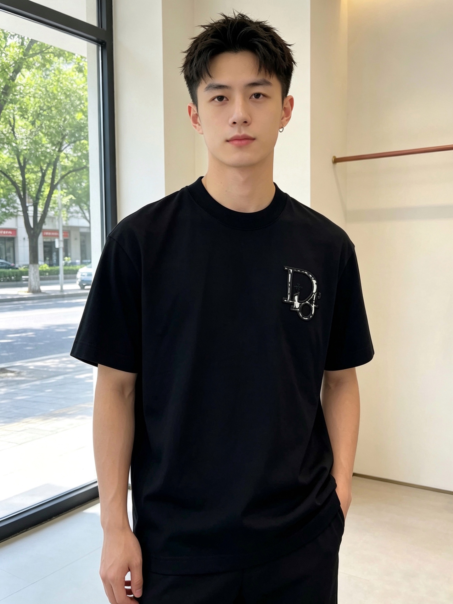 。Dior迪奥💥砸锅卖铁都要上的新款新款原单男士休闲短袖 高端定制 高端版本 时尚百搭爆款⚠️⚠️✨✨进