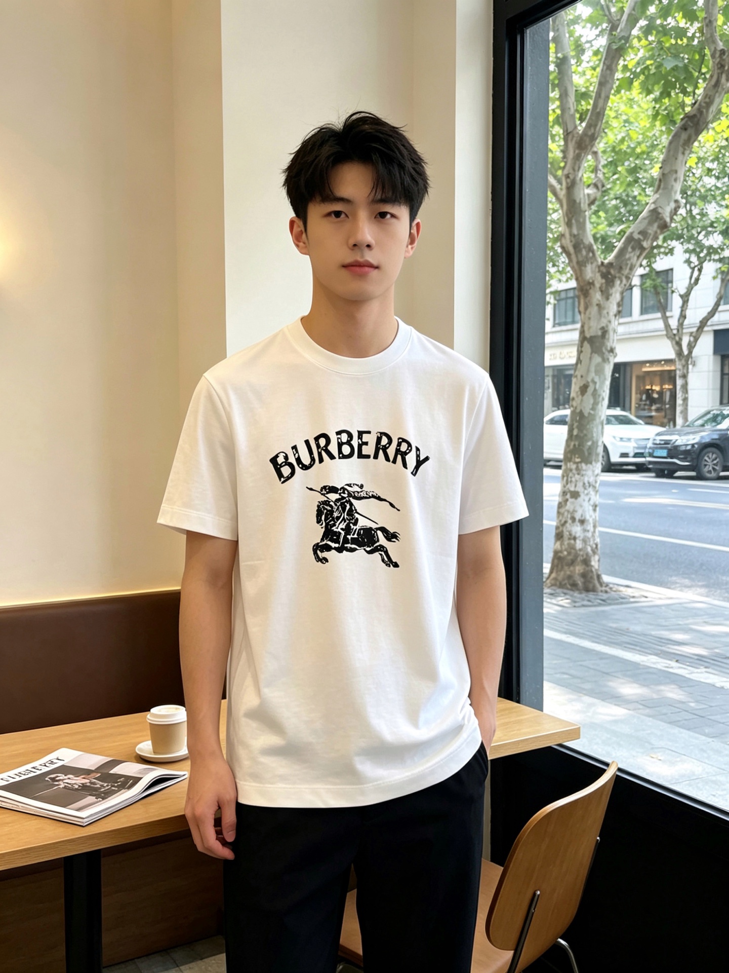 。Burberry巴宝莉💥砸锅卖铁都要上的新款新款原单男士休闲短袖 高端定制 高端版本 时尚百搭爆款⚠️