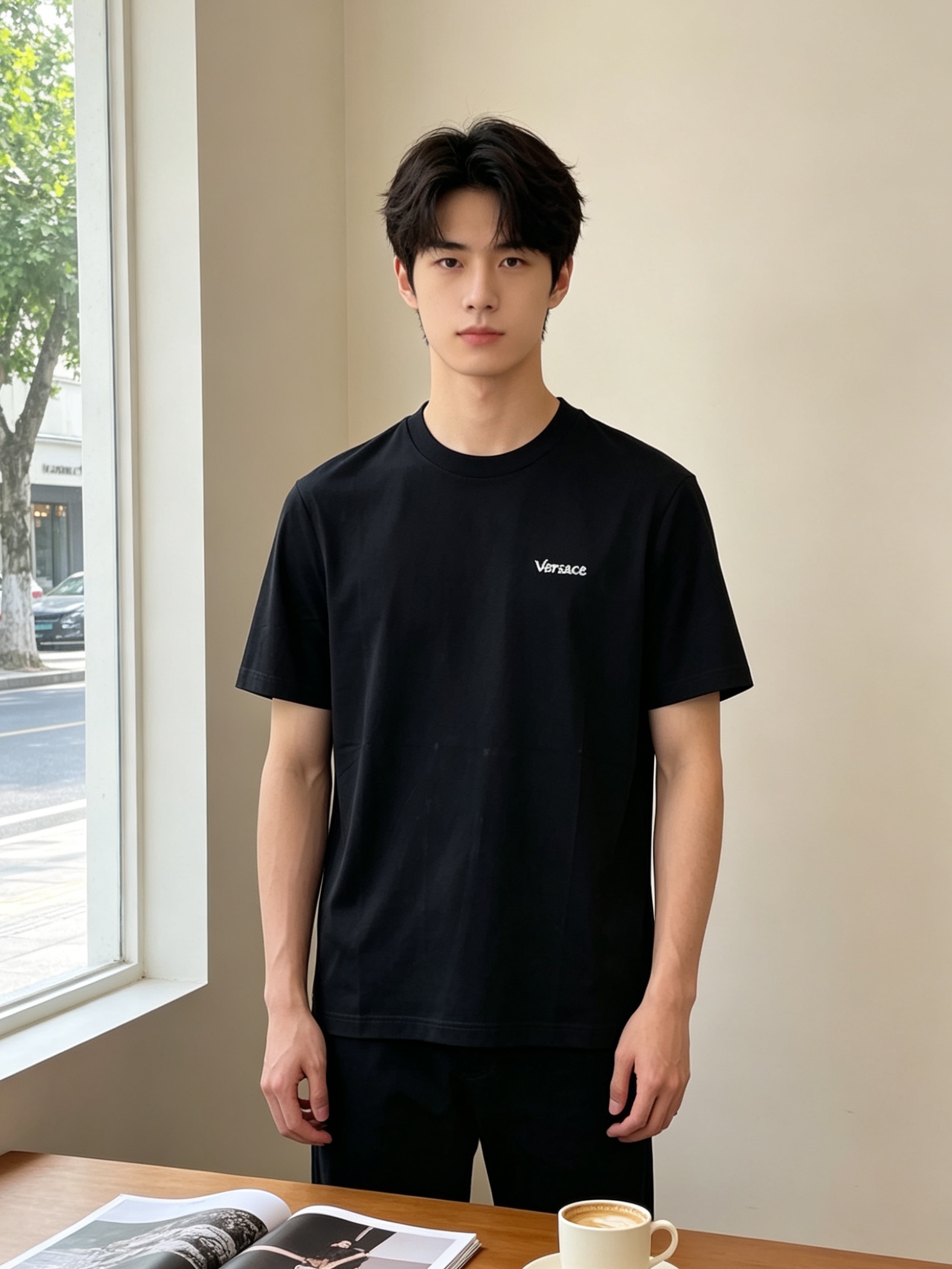 。VERSACE范思哲💥独家专供新款原单男士休闲短袖 高端定制 高端版本 时尚百搭爆款⚠️⚠️✨✨进口面