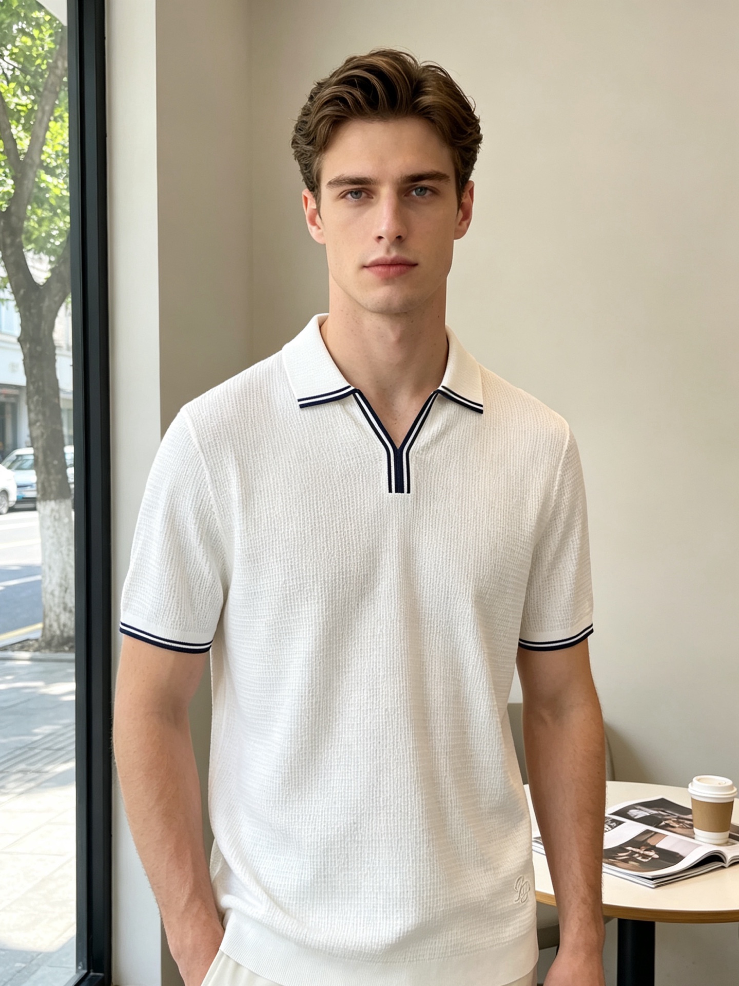 。Loro Piana-Loro Piana诺悠翩雅💥砸锅卖铁都要上的新款新款原单男士休闲短袖 高端定制