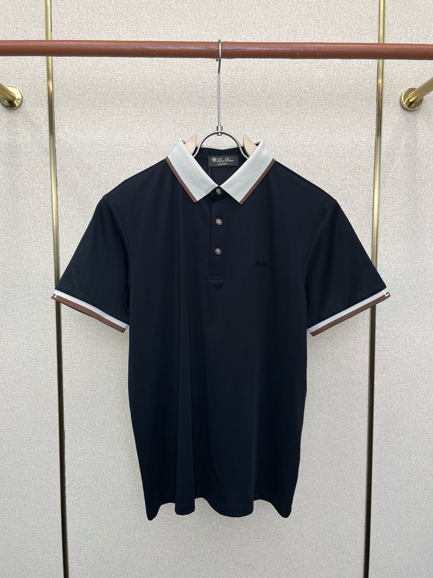 。Loro Piana-Loro Piana诺悠翩雅💥砸锅卖铁都要上的新款新款原单男士休闲PoLo短袖 
