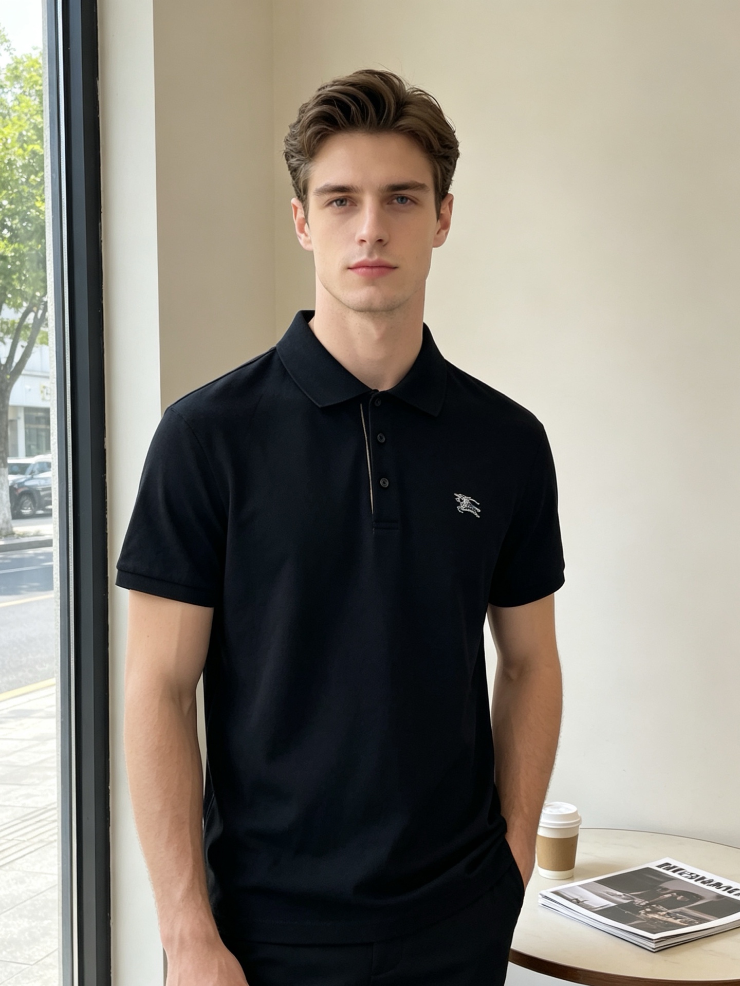 。Burberry巴宝莉💥砸锅卖铁都要上的新款新款原单男士休闲Polo短袖 高端定制 高端版本 时尚百搭