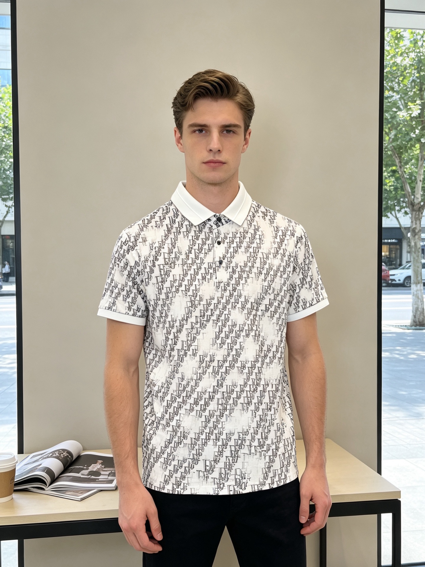 。Dior迪奥💥砸锅卖铁都要上的新款新款原单男士休闲短袖 高端定制 高端版本 时尚百搭爆款⚠️⚠️✨✨进